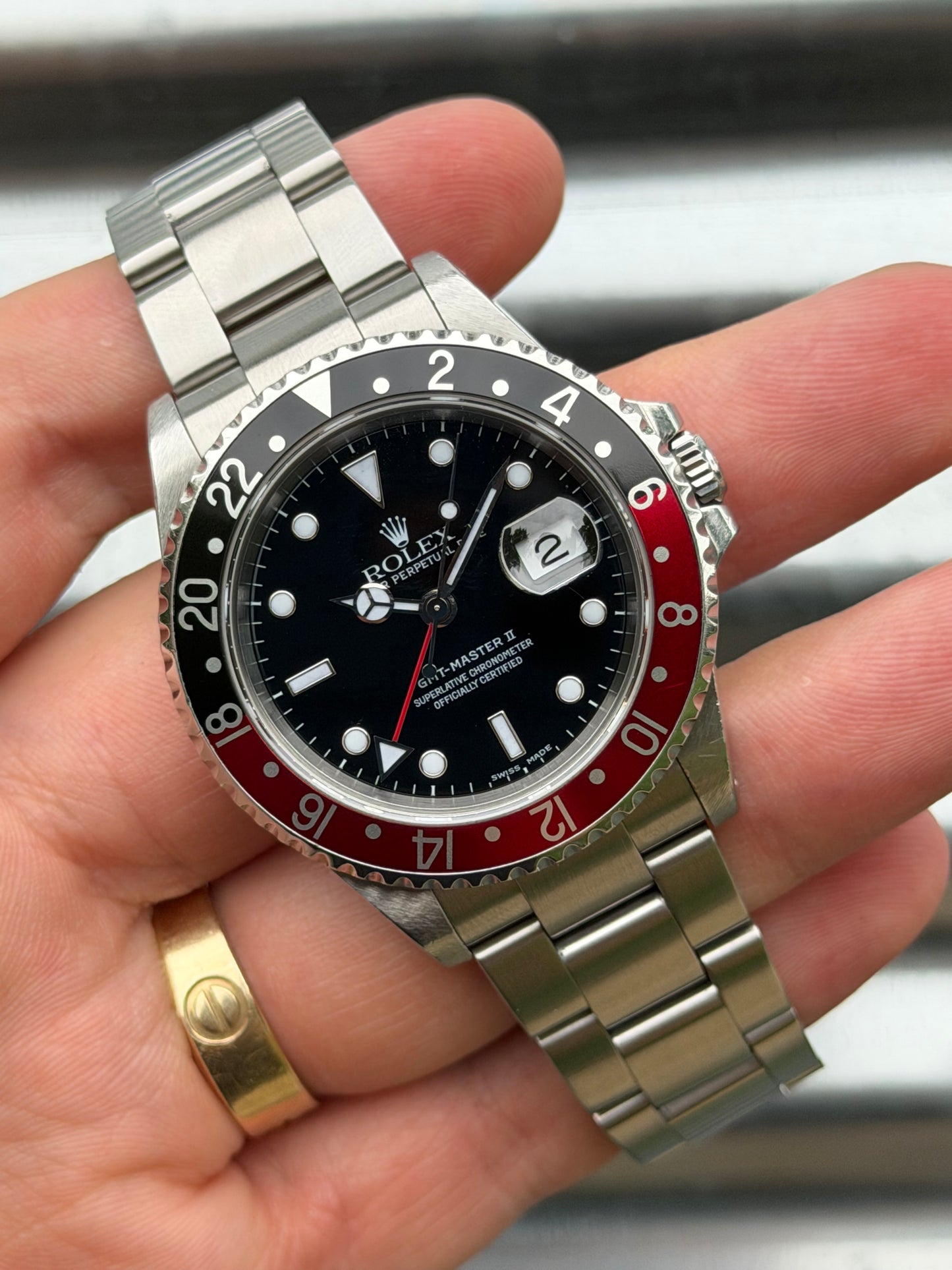 Rolex GMT Master II Coke 40mm Ref.16710 Box & Papers