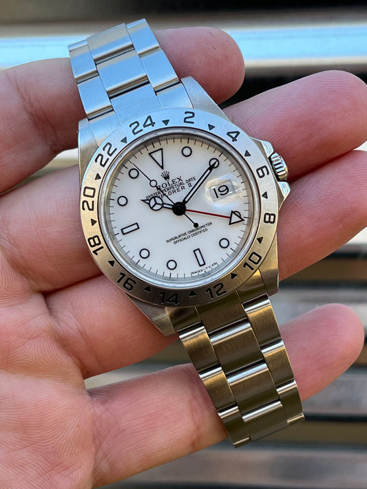 Rolex Explorer II “Polar” 40mm Ref.16570 Box & Papers