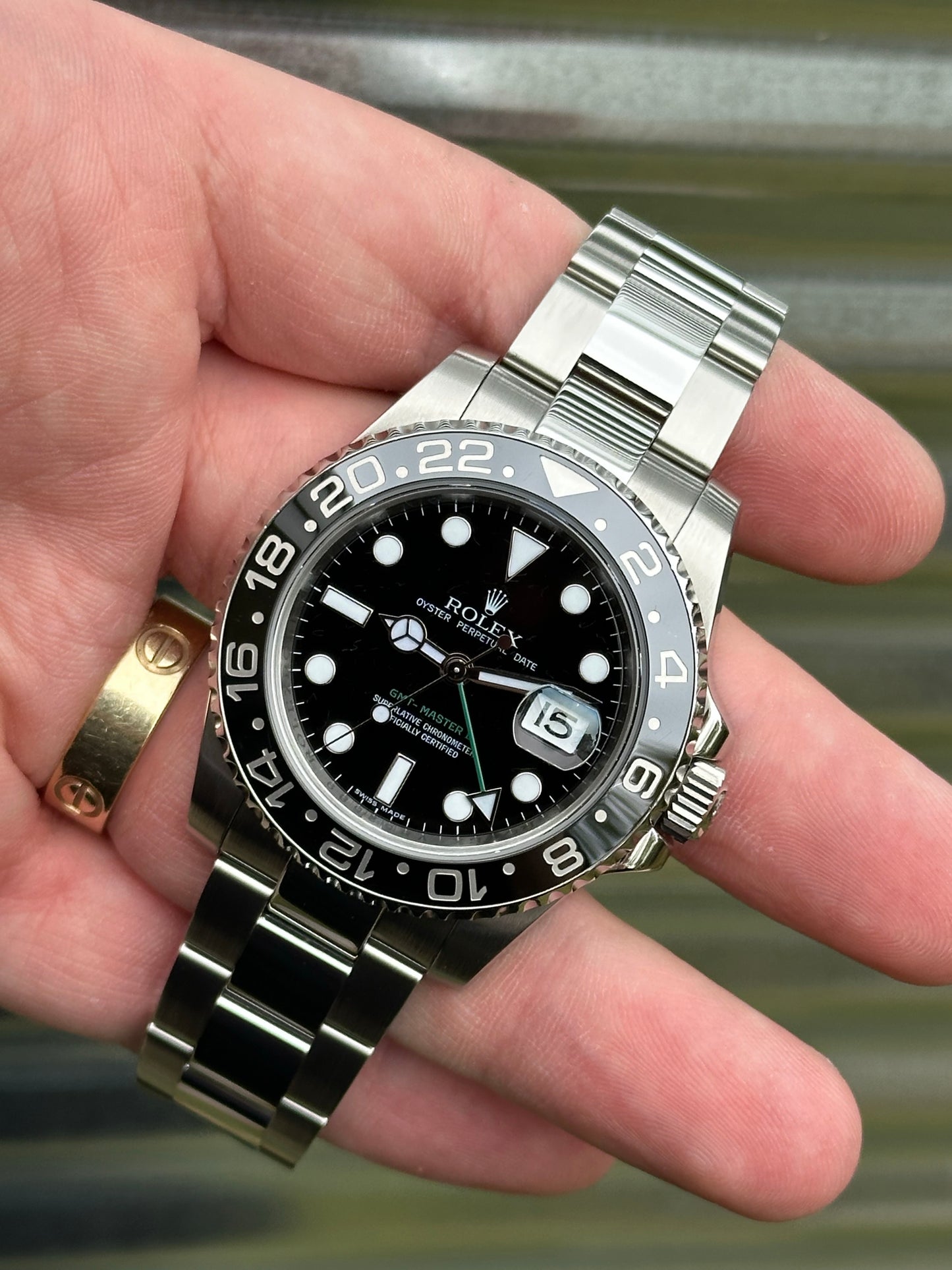 Rolex GMT Master II “Green Arrow” 40mm Ref.116710LN Box & Card