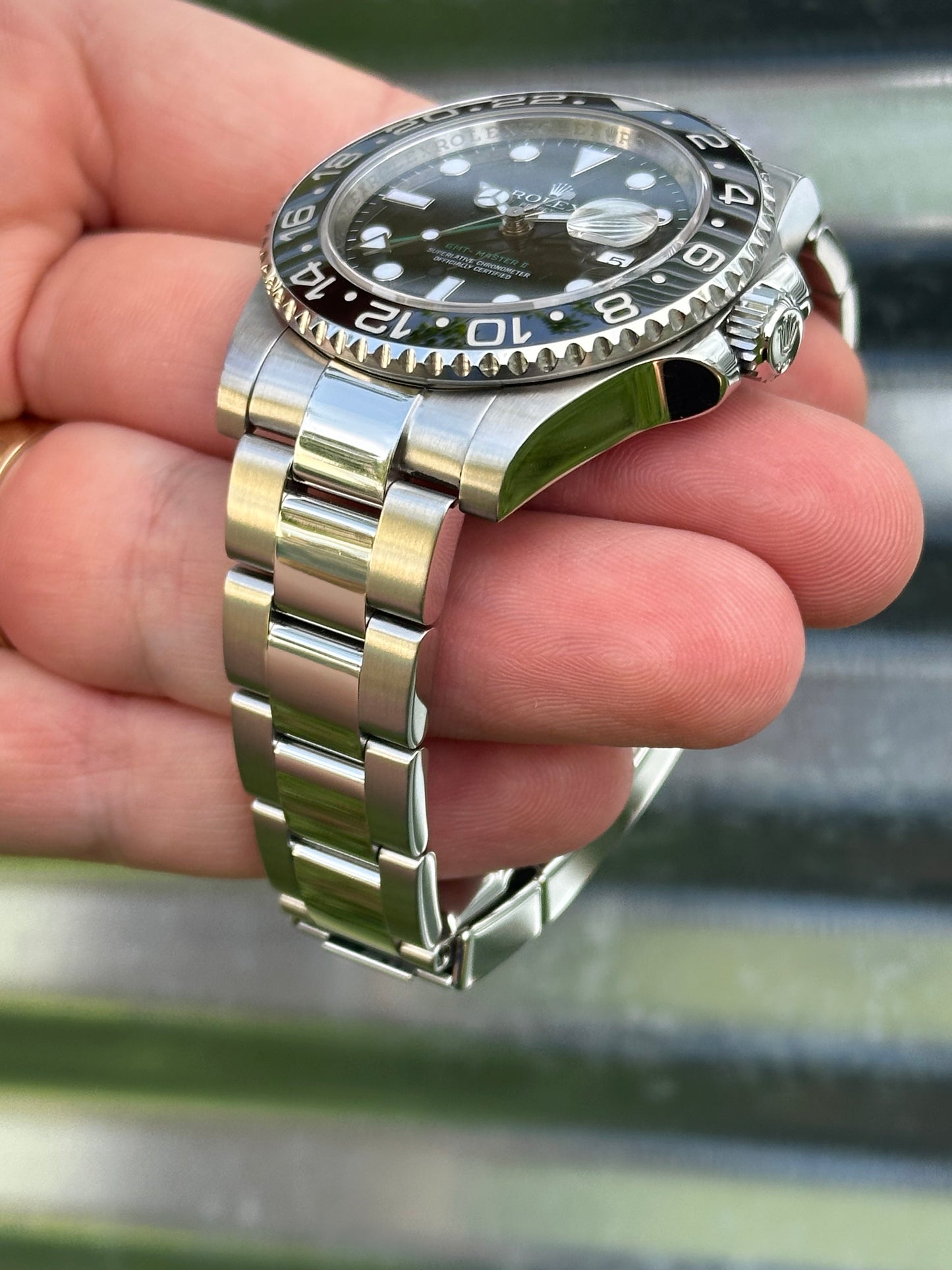 Rolex GMT Master II “Green Arrow” 40mm Ref.116710LN Box & Papers