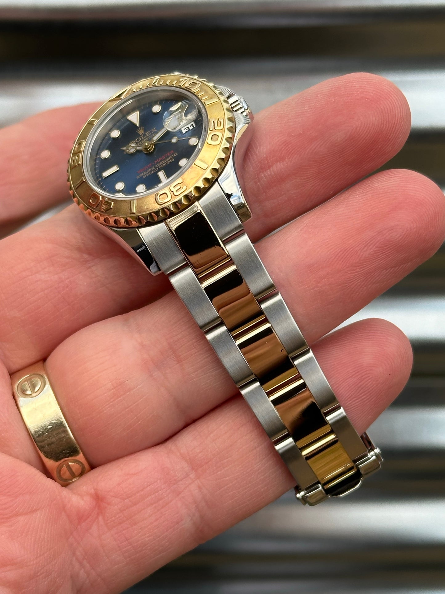 Rolex Ladies Yacht-Master Blue Dial 29mm Ref.169623 Watch Only