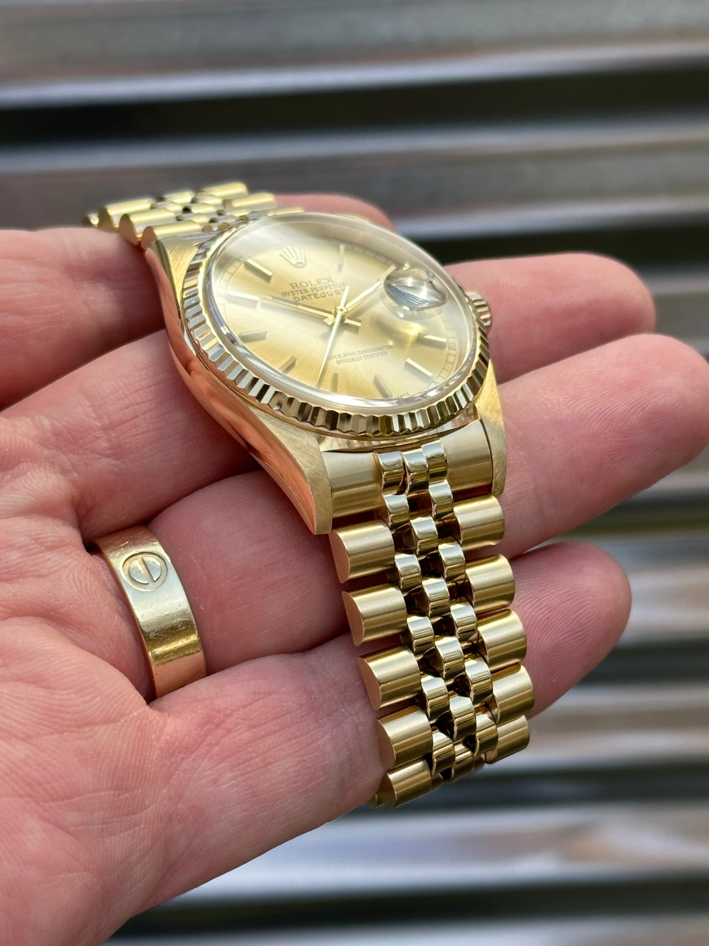 Rolex Datejust 36mm Ref.16238 Solid 18k Gold Box & Papers