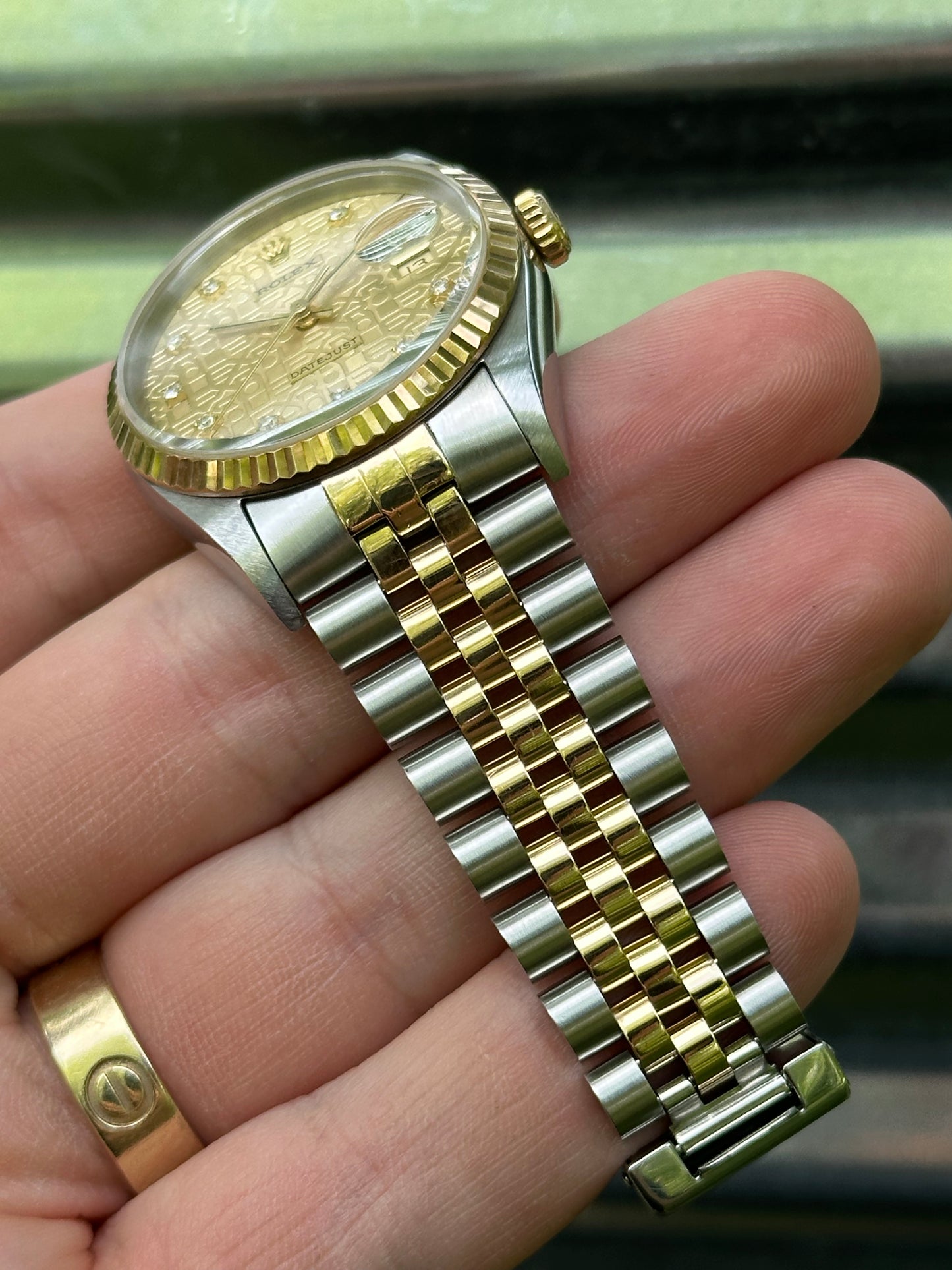 Rolex Datejust 36mm Ref.16234 Box & Papers “Anniversary Diamond Dial”