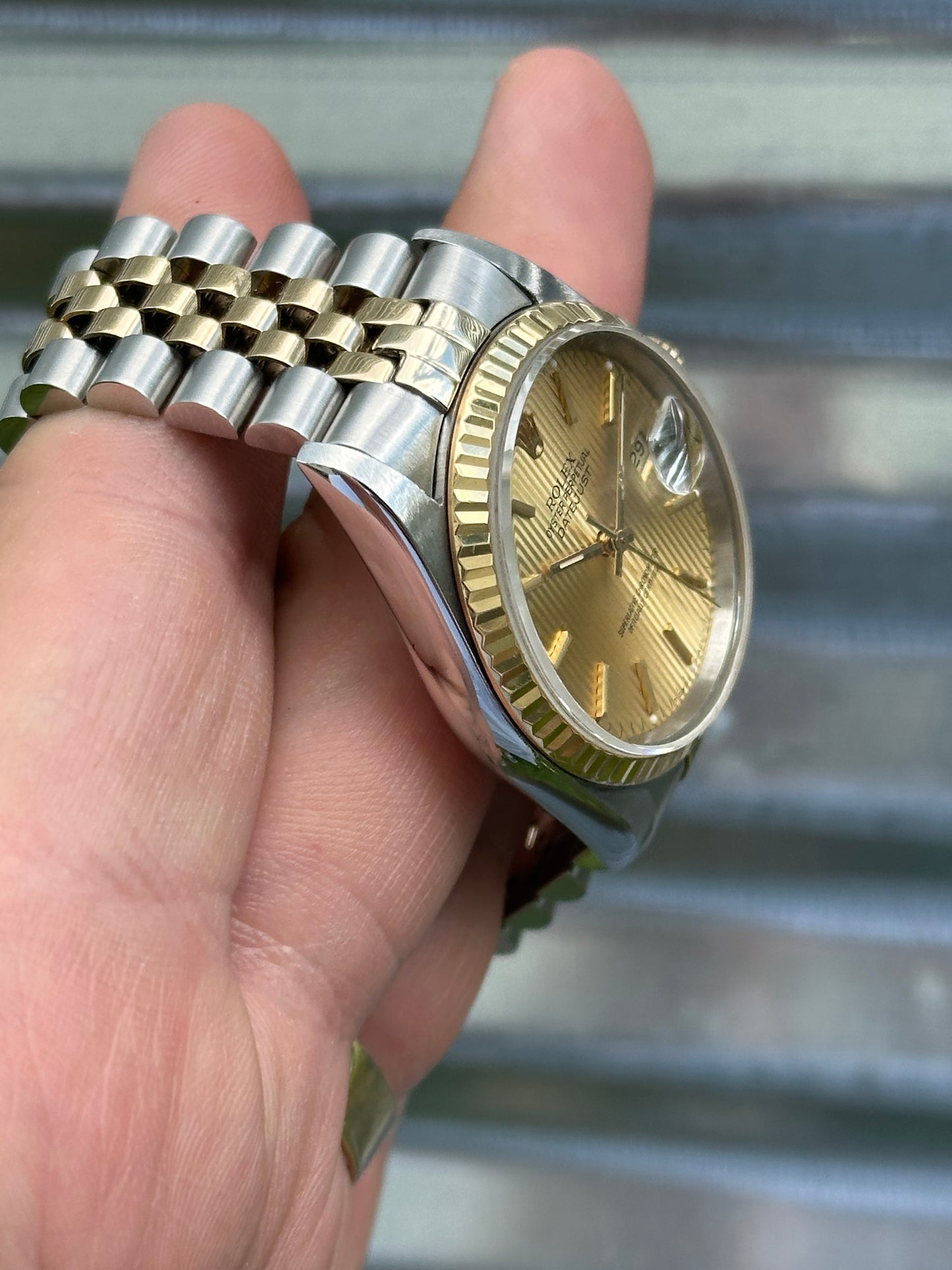 Rolex Datejust Tapestry Dial 36mm Ref.16233 Box & Papers
