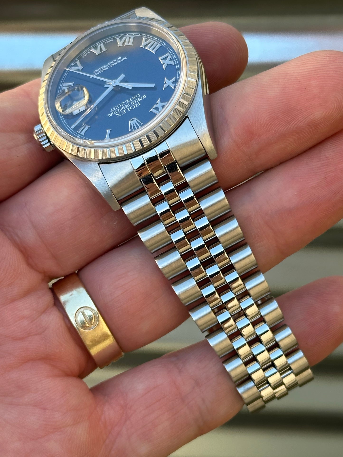 Rolex Datejust 36mm Ref.16220 “Blue Roman Numeral Dial”