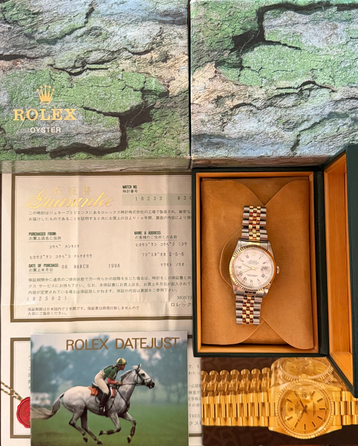 Rolex Datejust “Wh36mm Ref.16233 Box & Papers