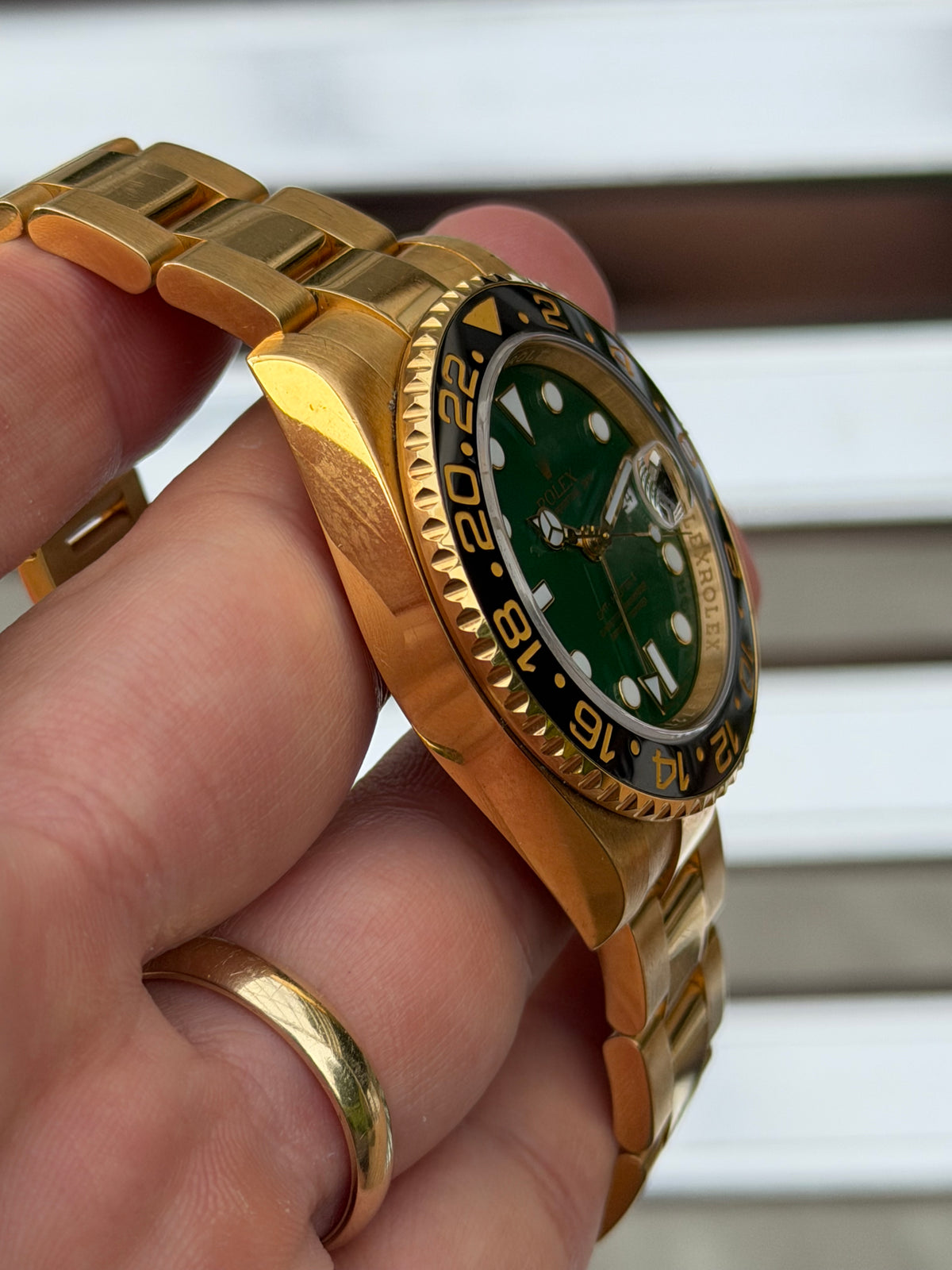 Rolex GMT Master II Green Dial 40mm Ref.116718LN Full Set