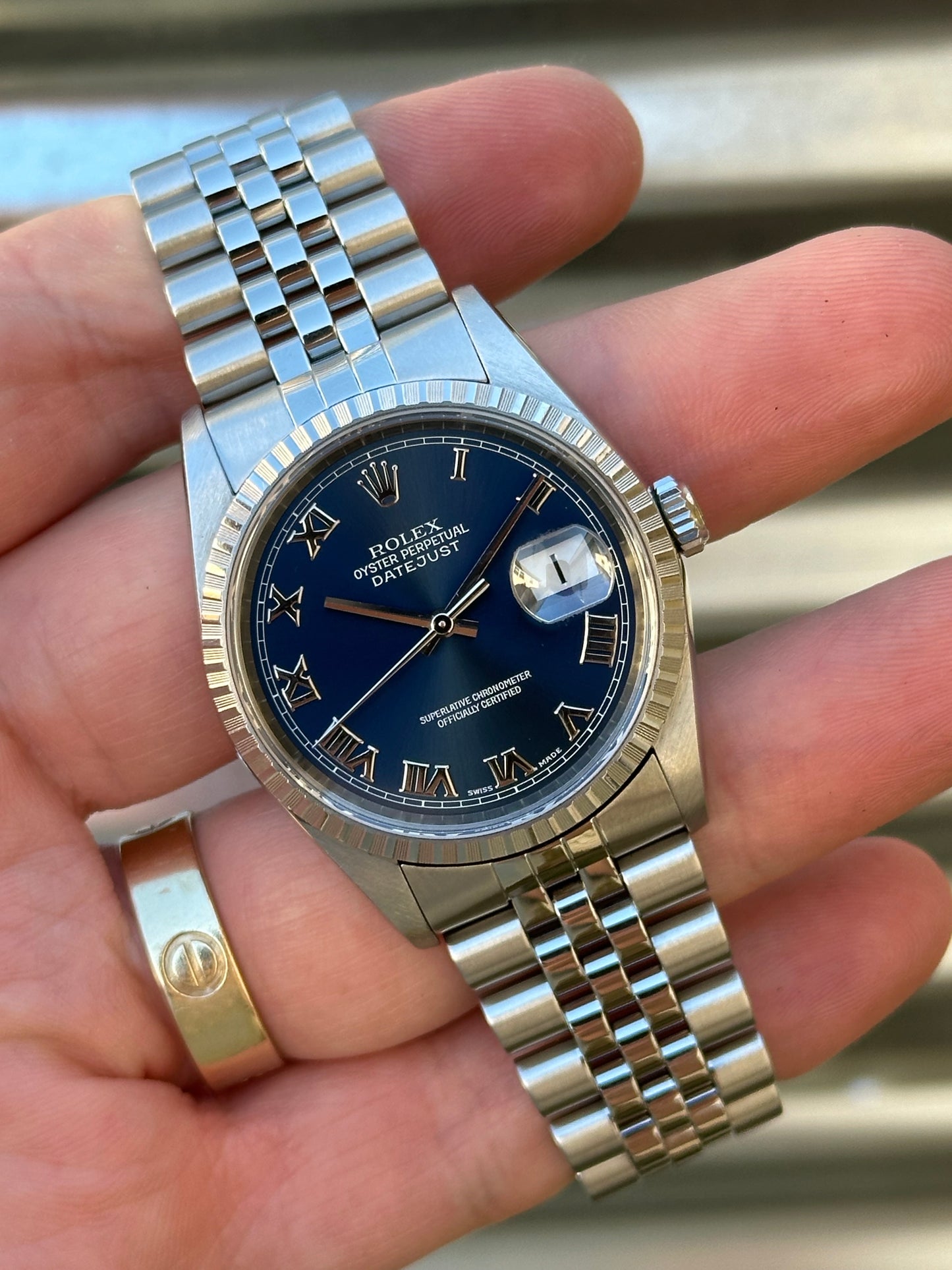 Rolex Datejust 36mm Ref.16220 “Blue Roman Numeral Dial”