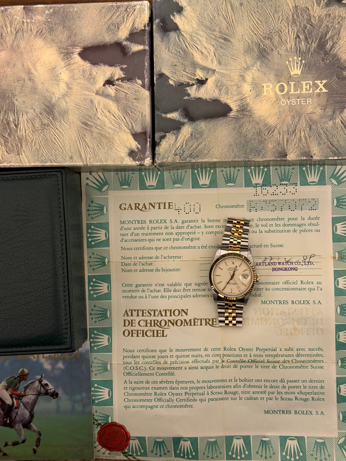 Rolex Datejust Anniversary Dial 36mm Ref.16133 Box & Papers