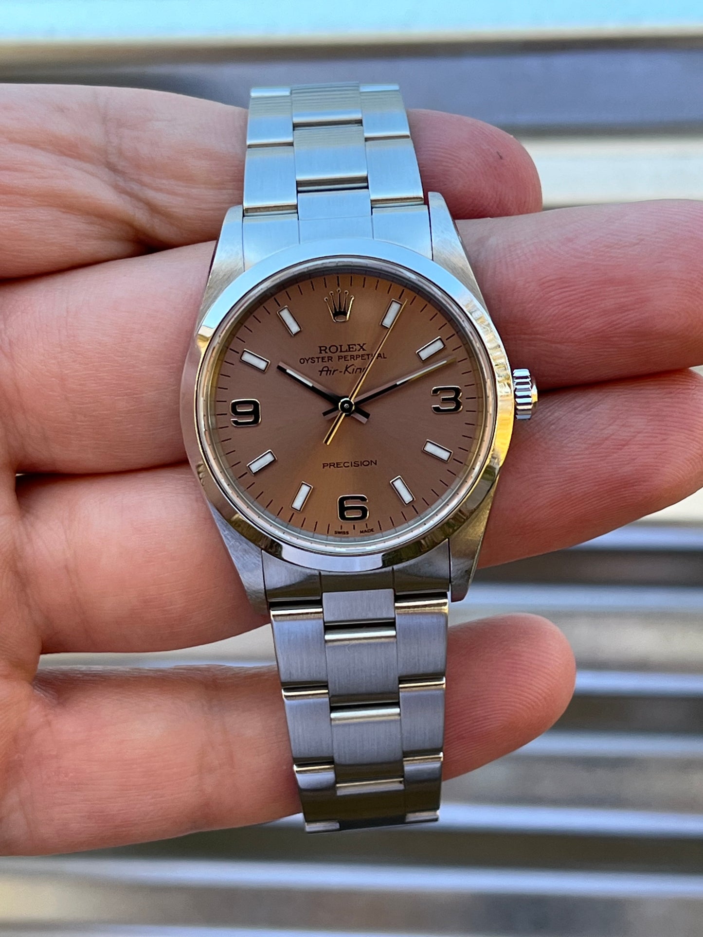 Rolex Air-King Ref.14000 Salmon Dial