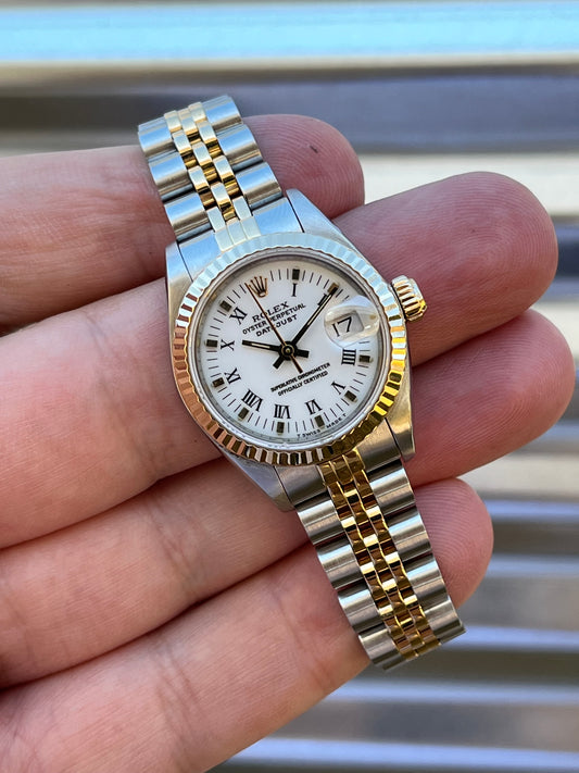 Rolex Ladies Datejust 26mm Ref.69173 White Roman Numeral Dial