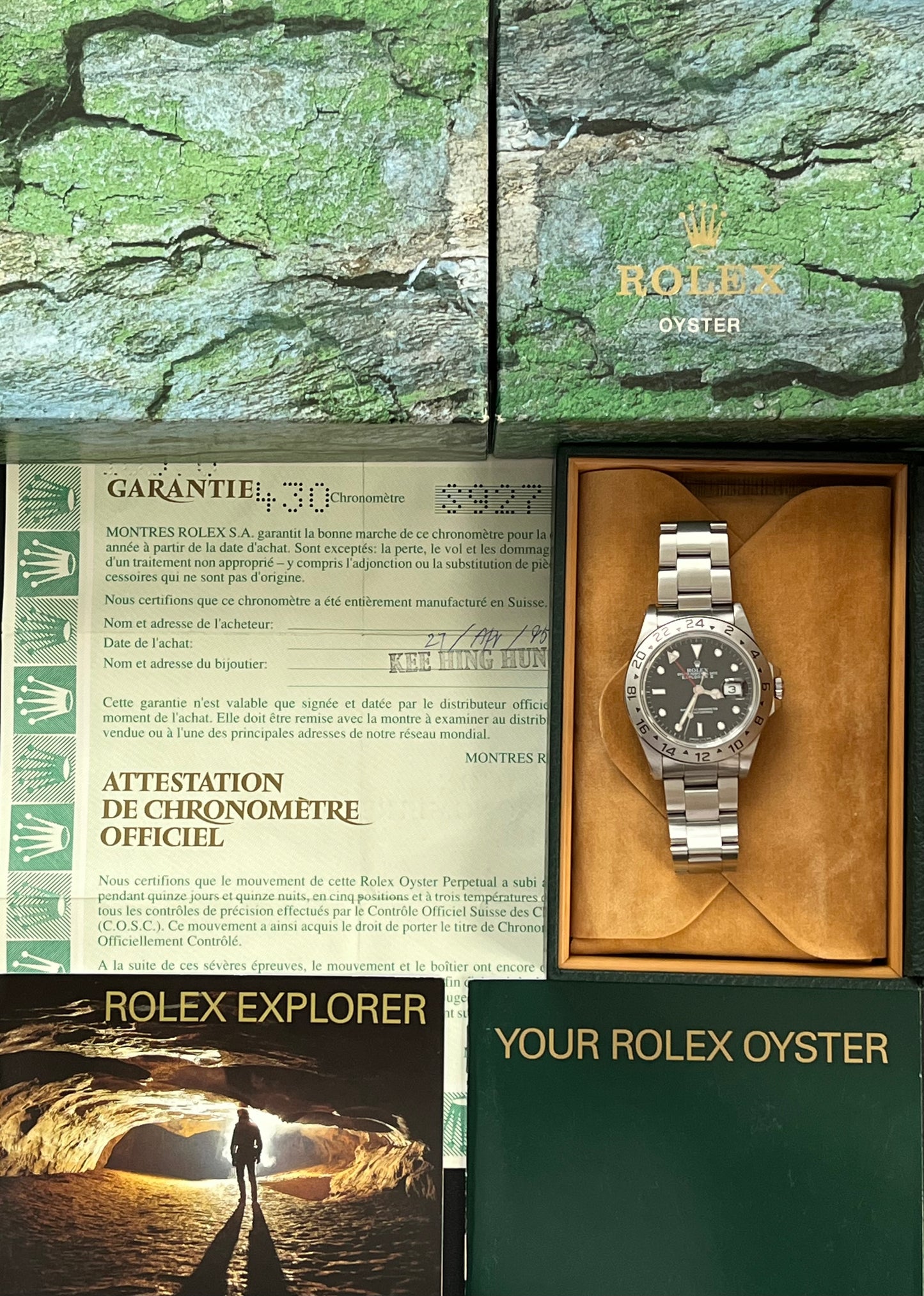 Rolex Explorer II “Tritium Dial” 40mm Ref.16570 Box & Papers