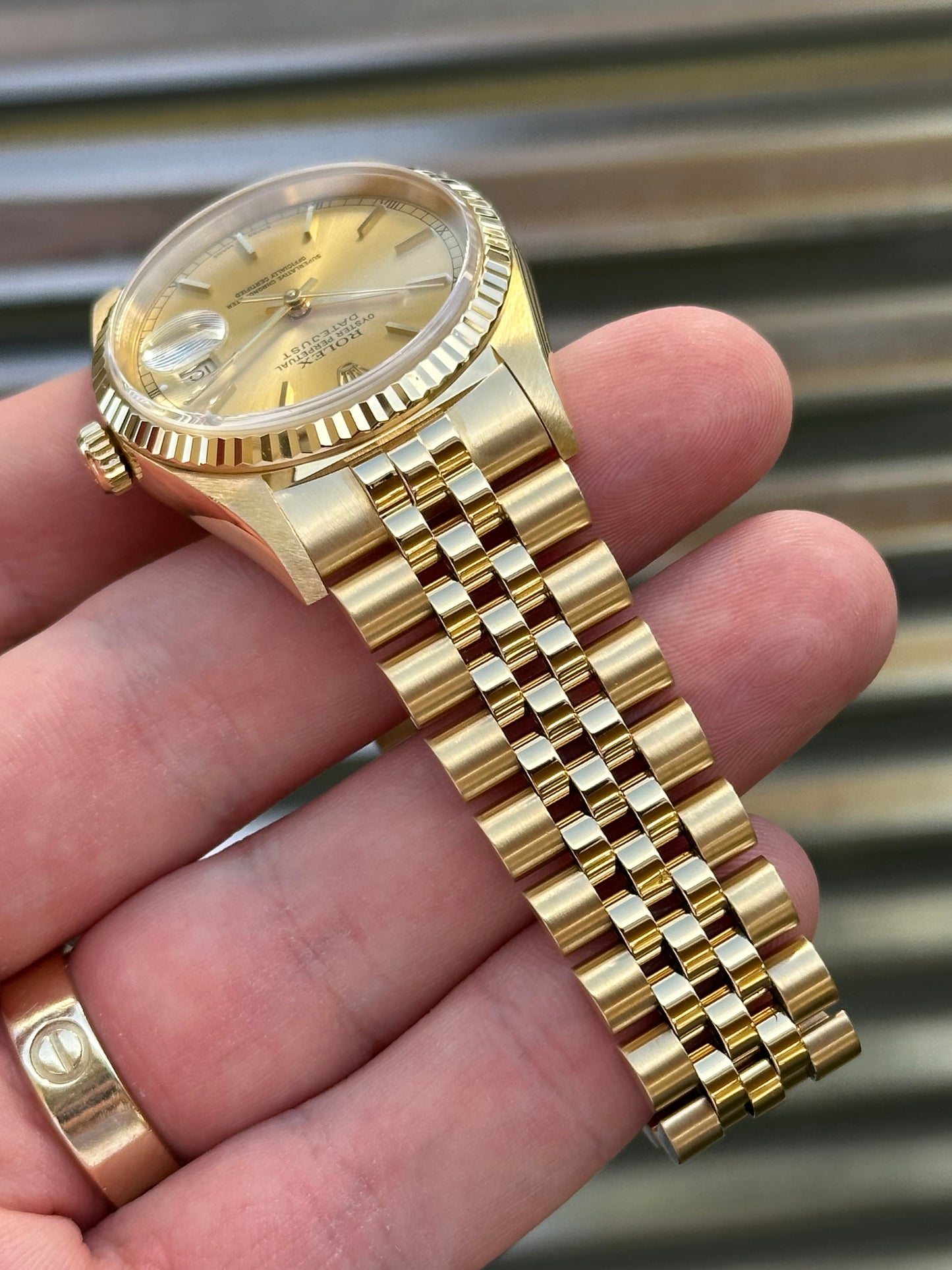 Rolex Datejust 36mm Ref.16238 Solid 18k Gold Box & Papers