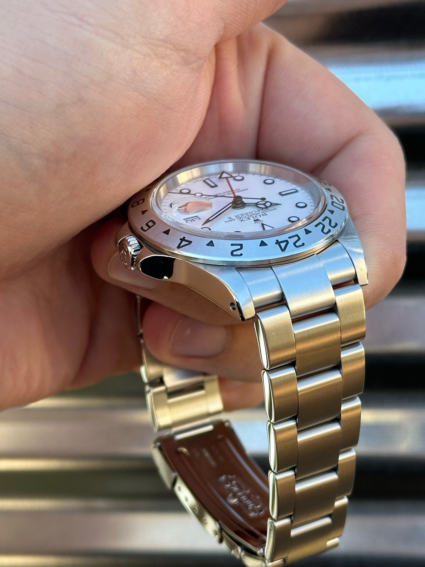 Rolex Explorer II “Polar” 40mm Ref.16570 Box & Papers