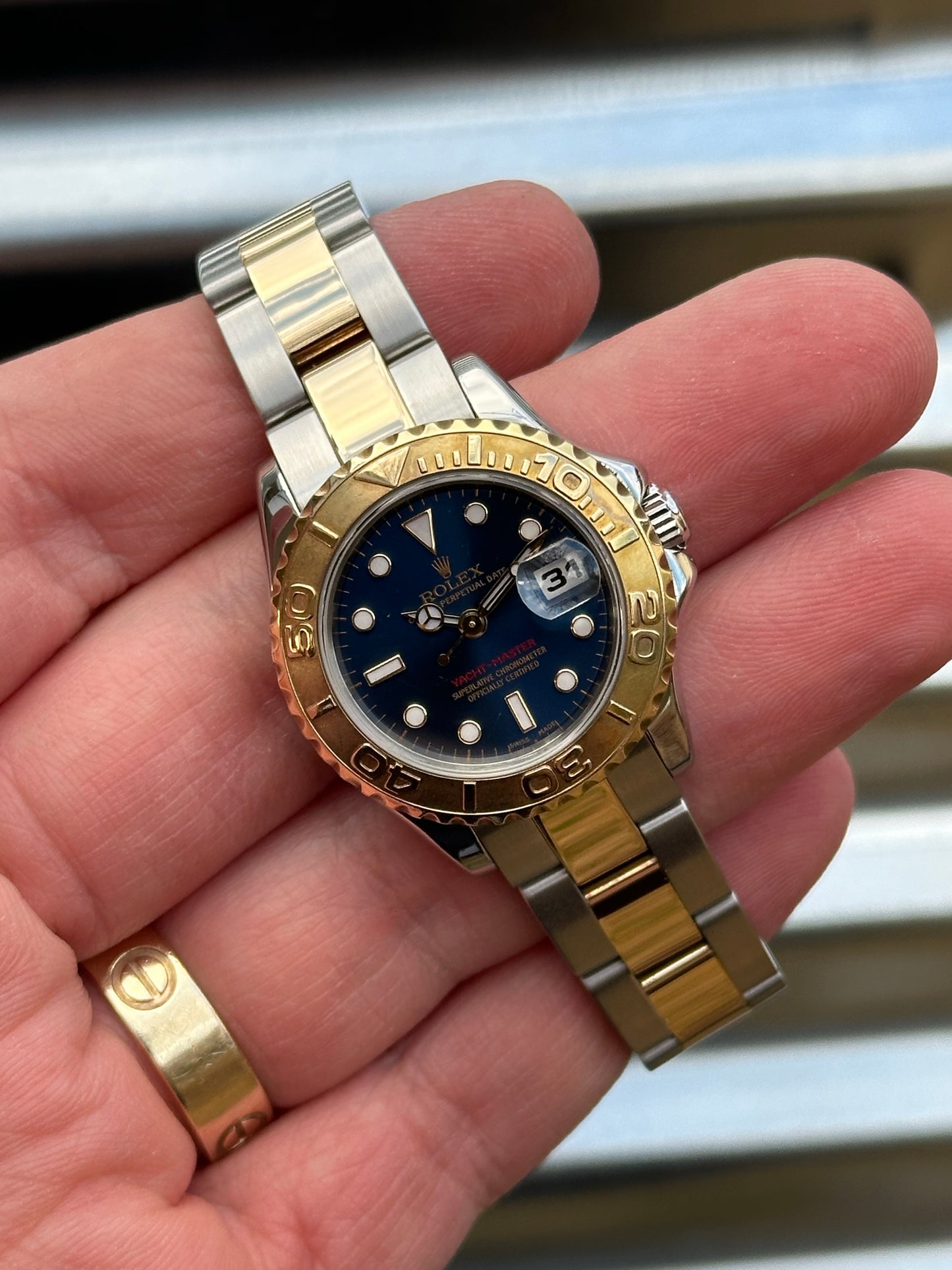 Rolex Ladies Yacht-Master Blue Dial 29mm Ref.169623 Watch Only