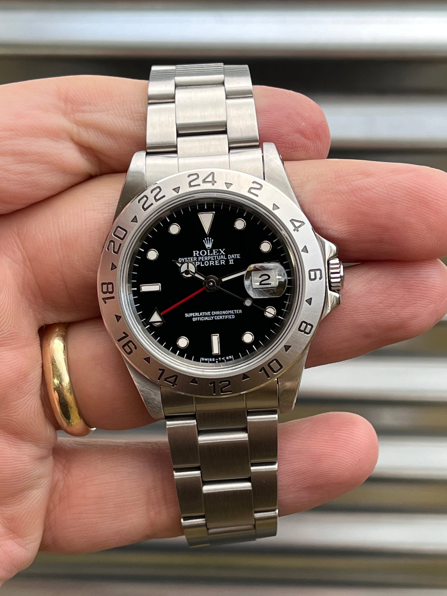 Rolex Explorer II “Tritium Dial” 40mm Ref.16570 Box & Papers