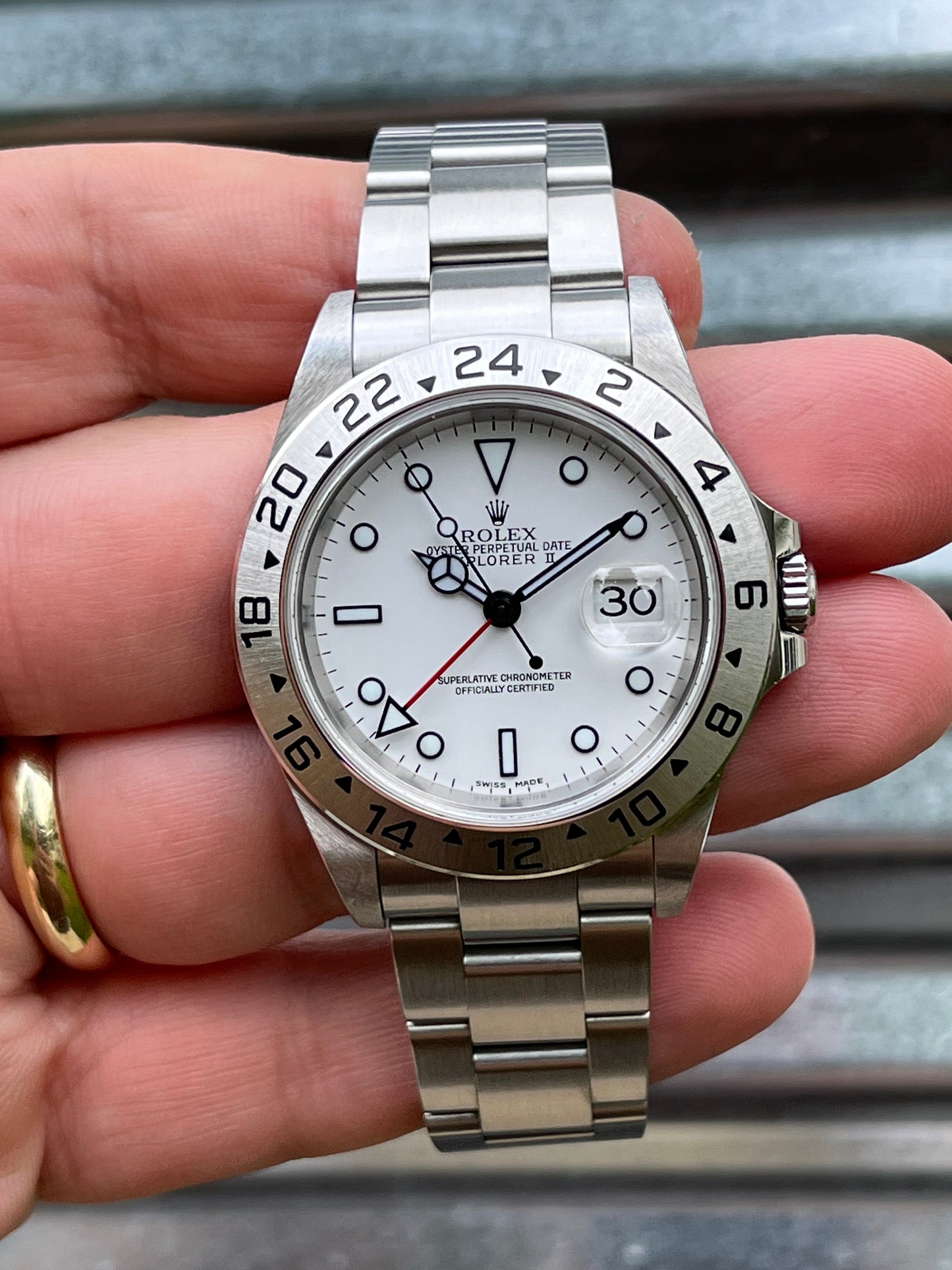 Rolex Explorer II “Polar” 40mm Ref.16570 Box & Papers