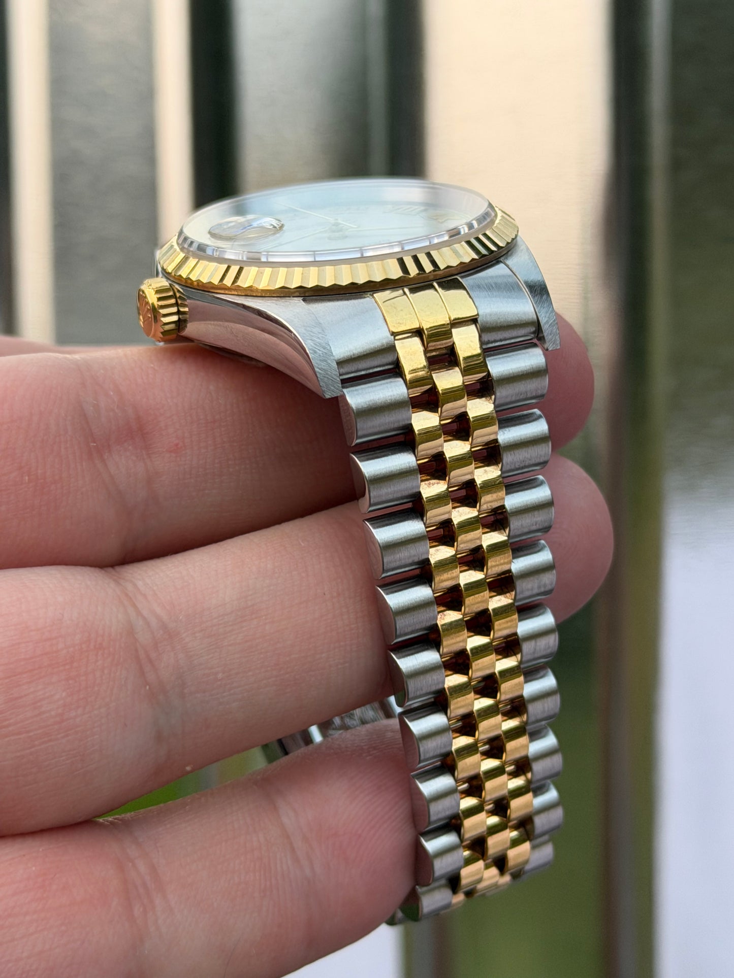Rolex Datejust “Pyramid Dial” 36mm Ref.16233 Box & Papers