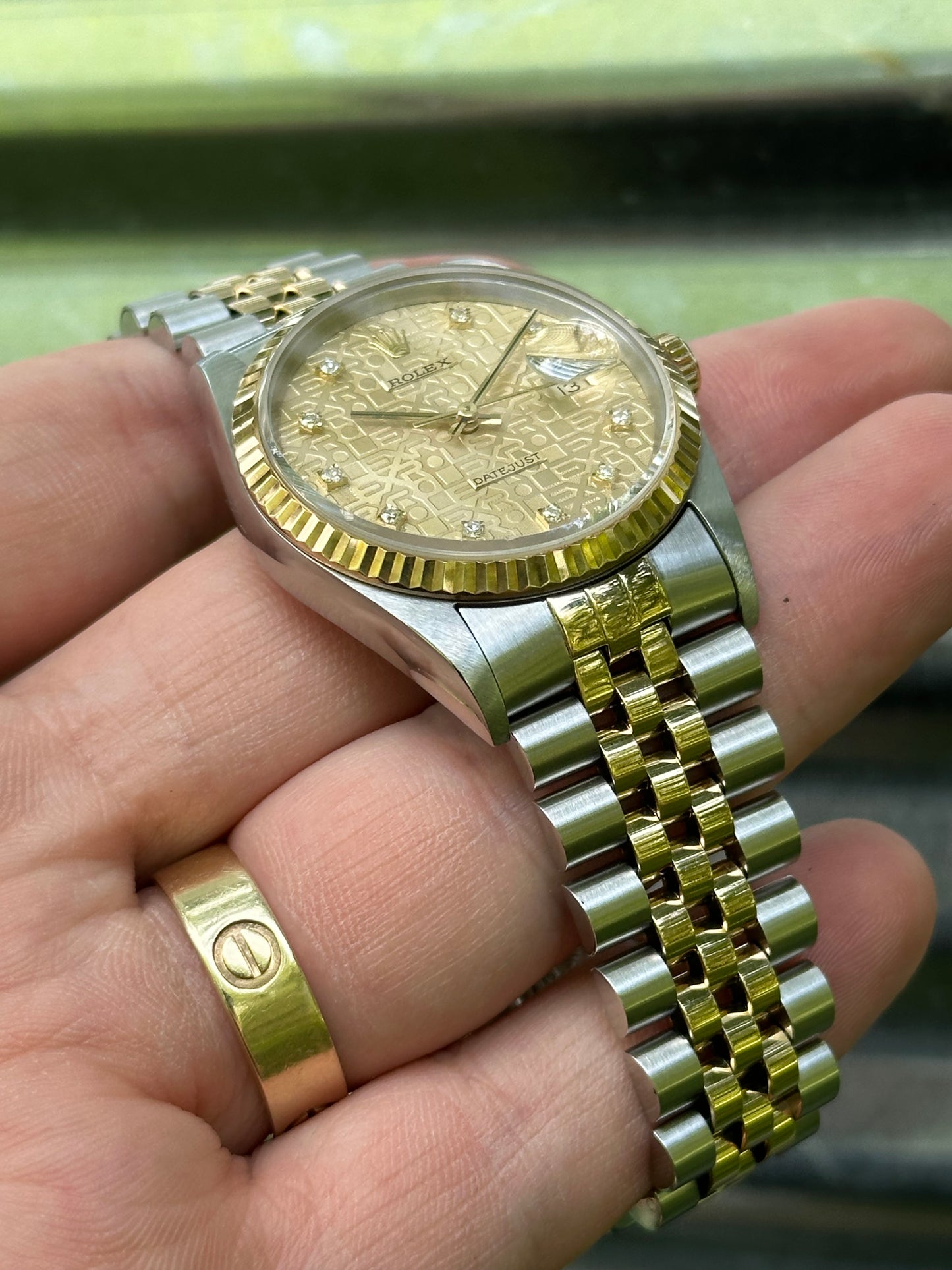 Rolex Datejust 36mm Ref.16234 Box & Papers “Anniversary Diamond Dial”