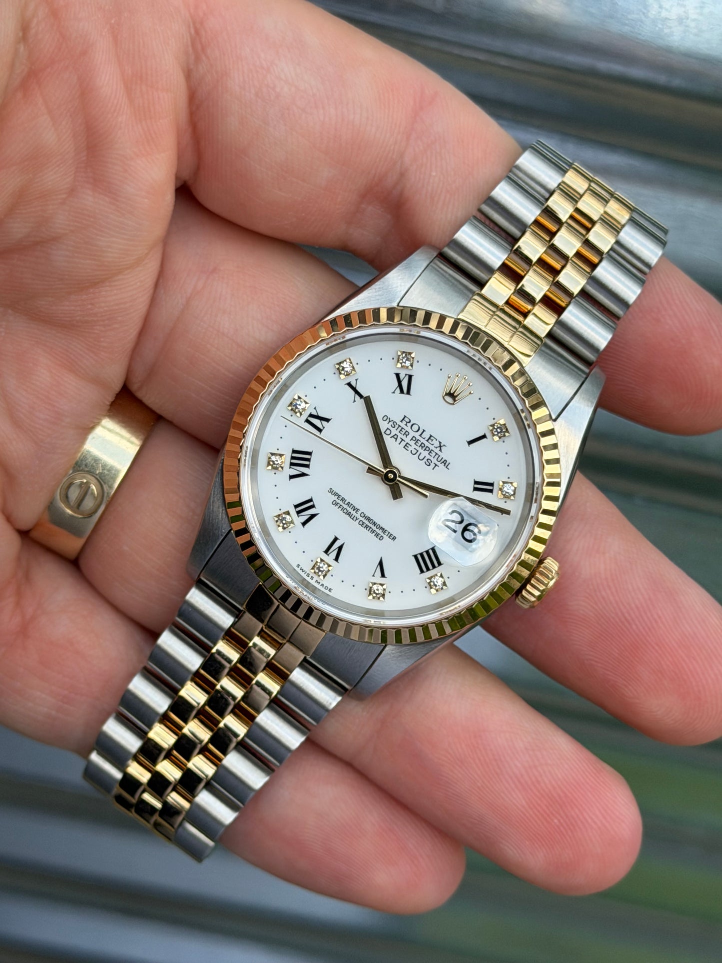 Rolex Datejust “Wh36mm Ref.16233 Box & Papers