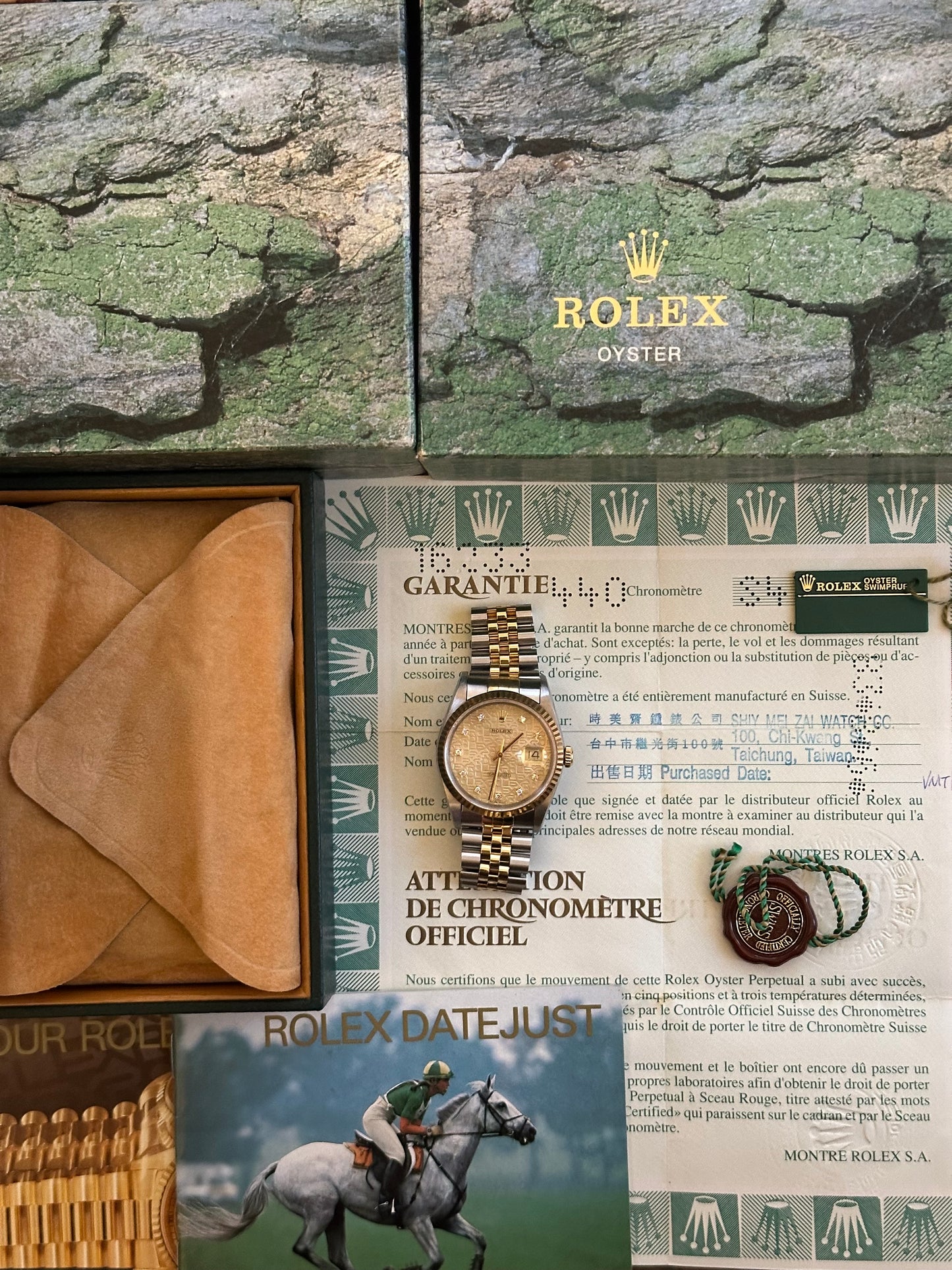 Rolex Datejust 36mm Ref.16234 Box & Papers “Anniversary Diamond Dial”