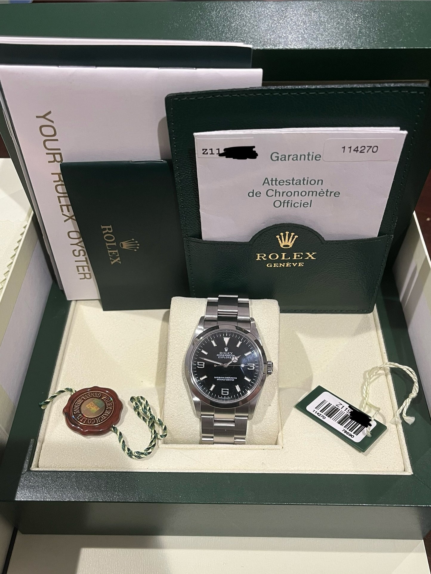 Rolex Explorer 36mm Ref.114270 Box & Papers