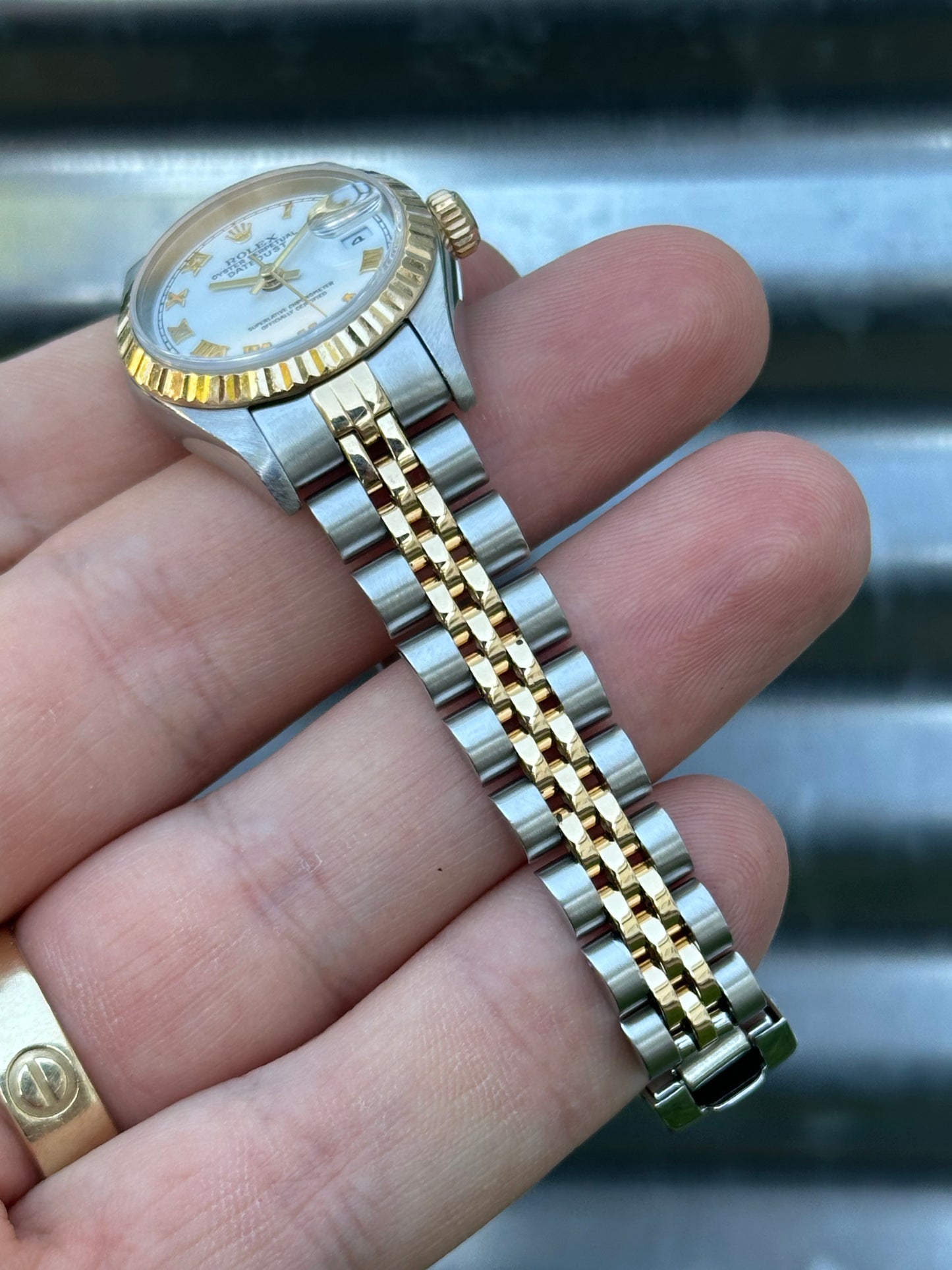 Rolex Ladies Datejust 26mm Ref.79173 Box & Papers “White Roman Dial”