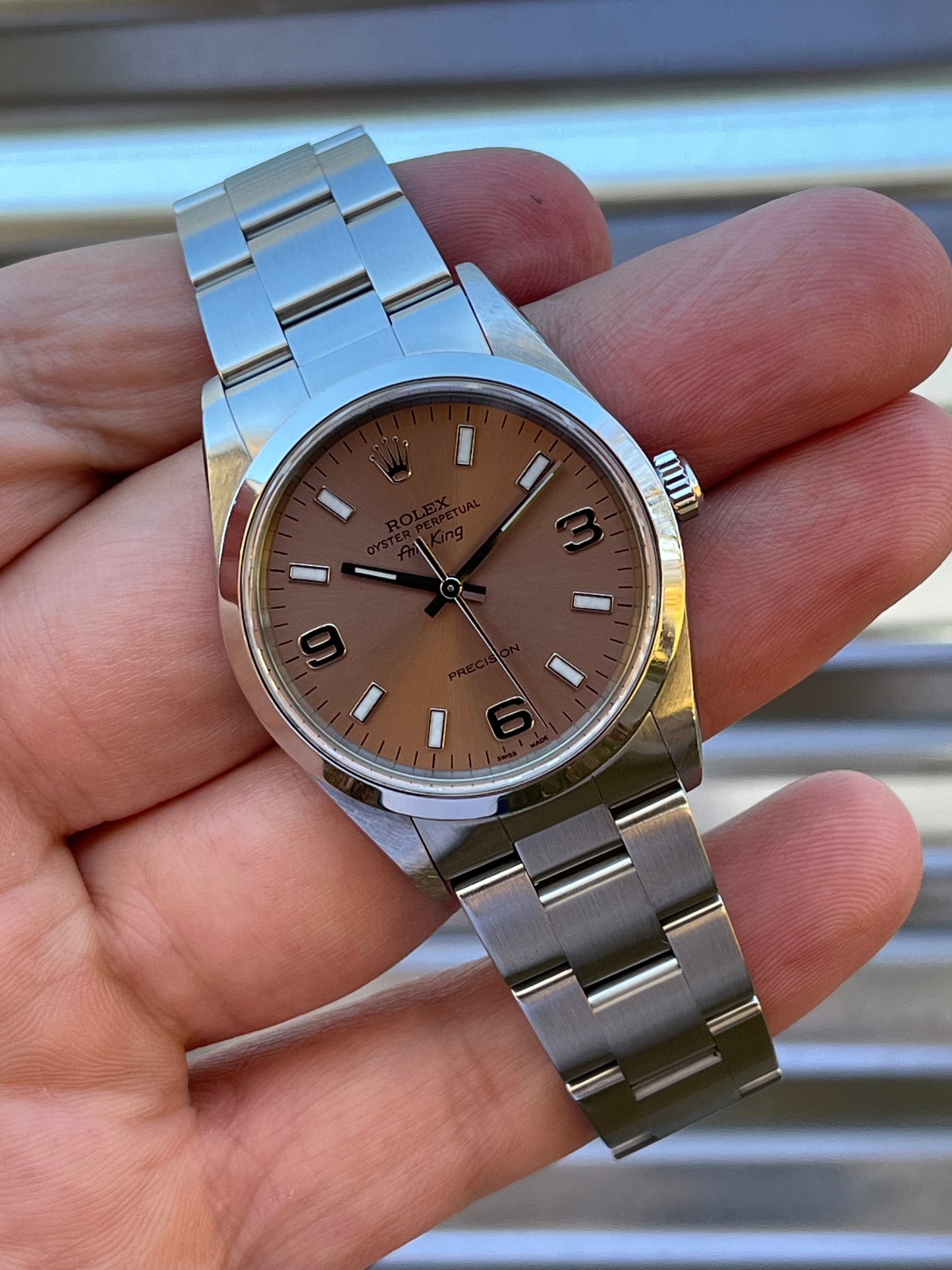 Rolex Air-King Ref.14000 Salmon Dial