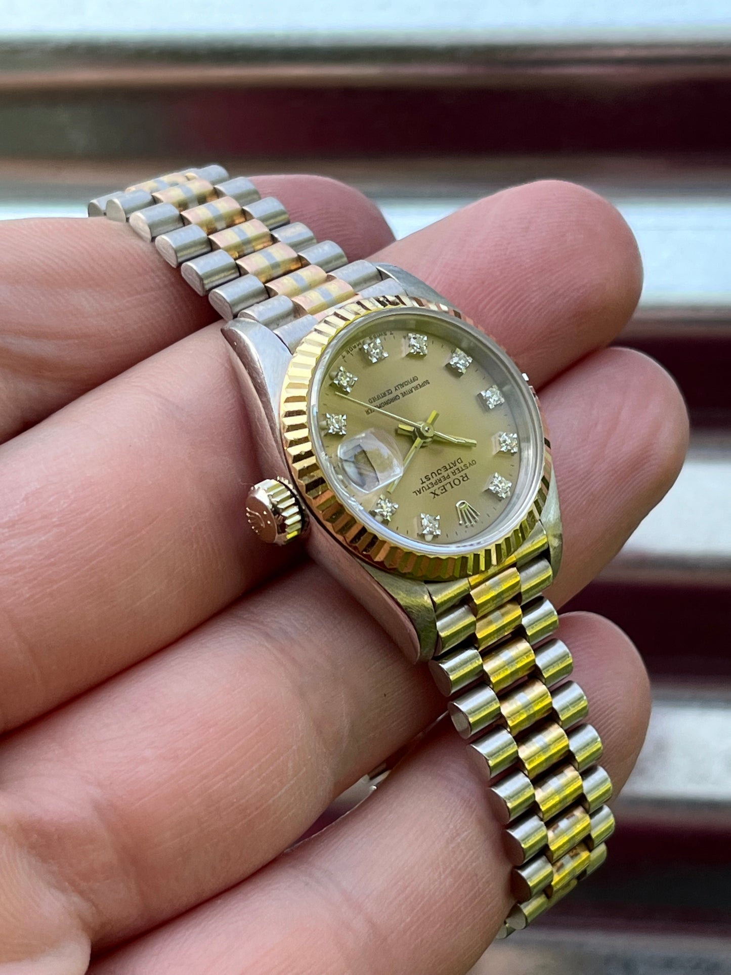 Rolex Datejust 26mm Ref.69179 Tridor 18K Gold