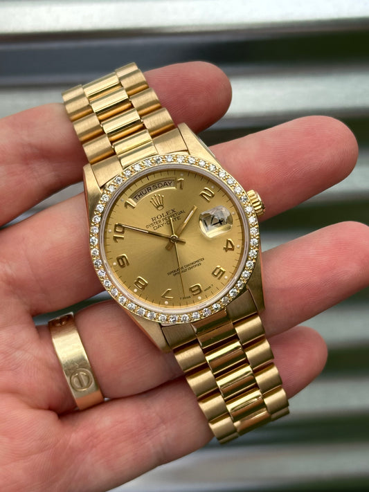 Rolex Day-Date 36mm Ref:18238 Double Quickset Box & Papers