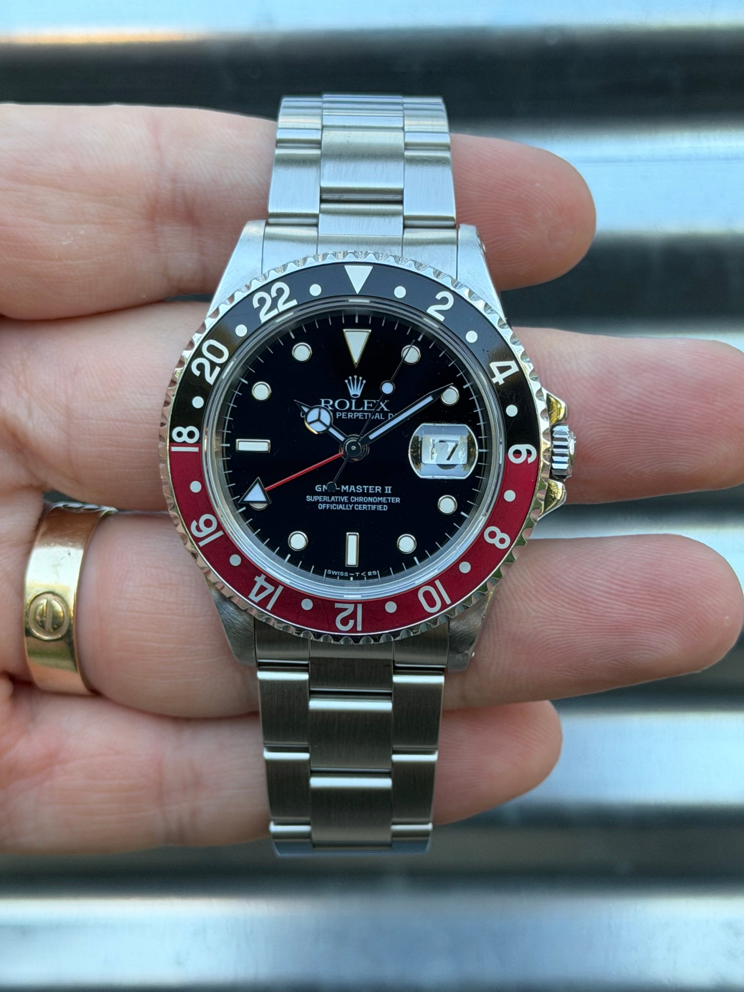 Rolex GMT Master II Coke 40mm Ref.16710 Watch w/Service Card and Receipt