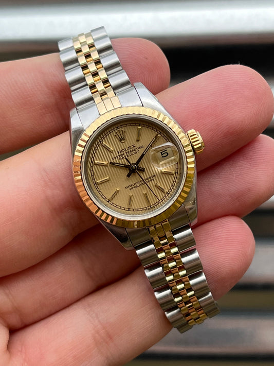 Rolex Ladies Datejust 26mm Ref.69173 “Tapestry Dial” Box & Papers