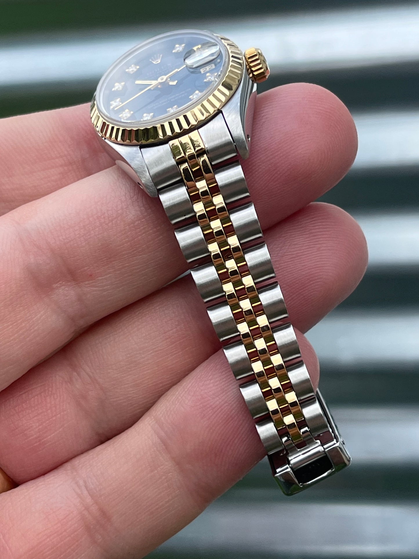 Rolex Ladies Datejust 26mm Ref.69173 Box & Papers “Black Diamond Dial”
