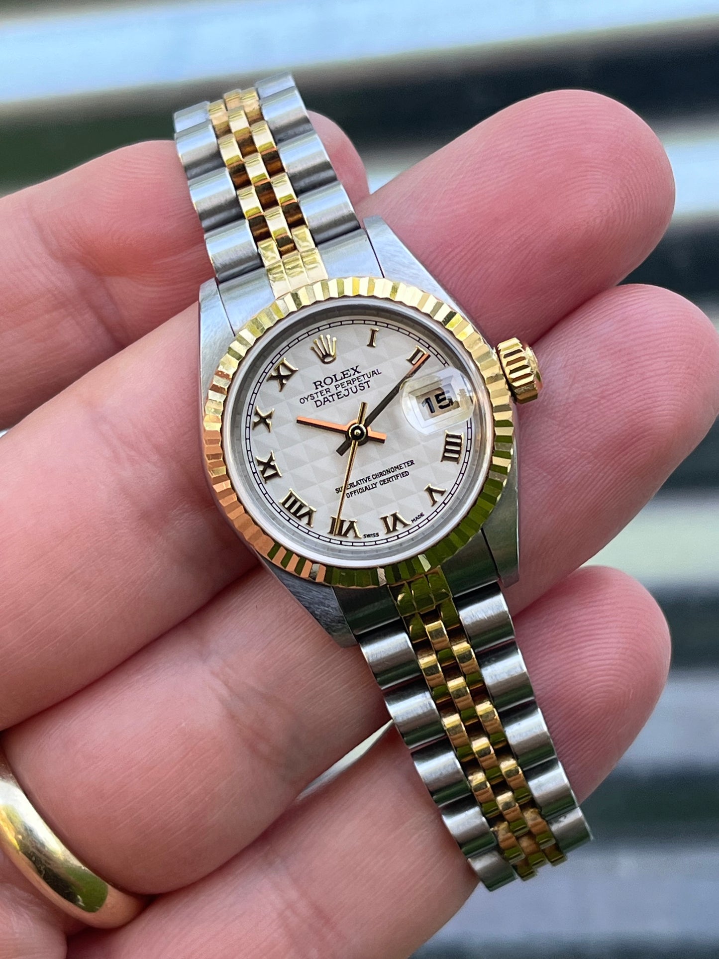 Rolex Lady Datejust 26mm Ref.79173 “Pyramid Dial” Box & Papers