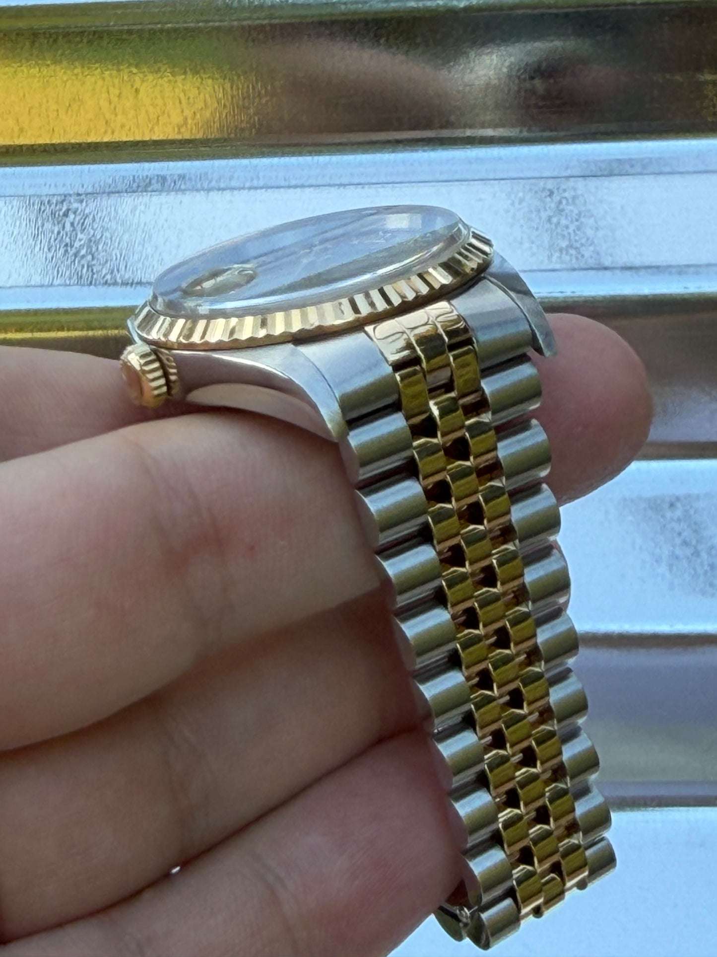 Rolex Datejust “Gray Roman Numeral Dial” 36mm Ref.16233 Box & Papers