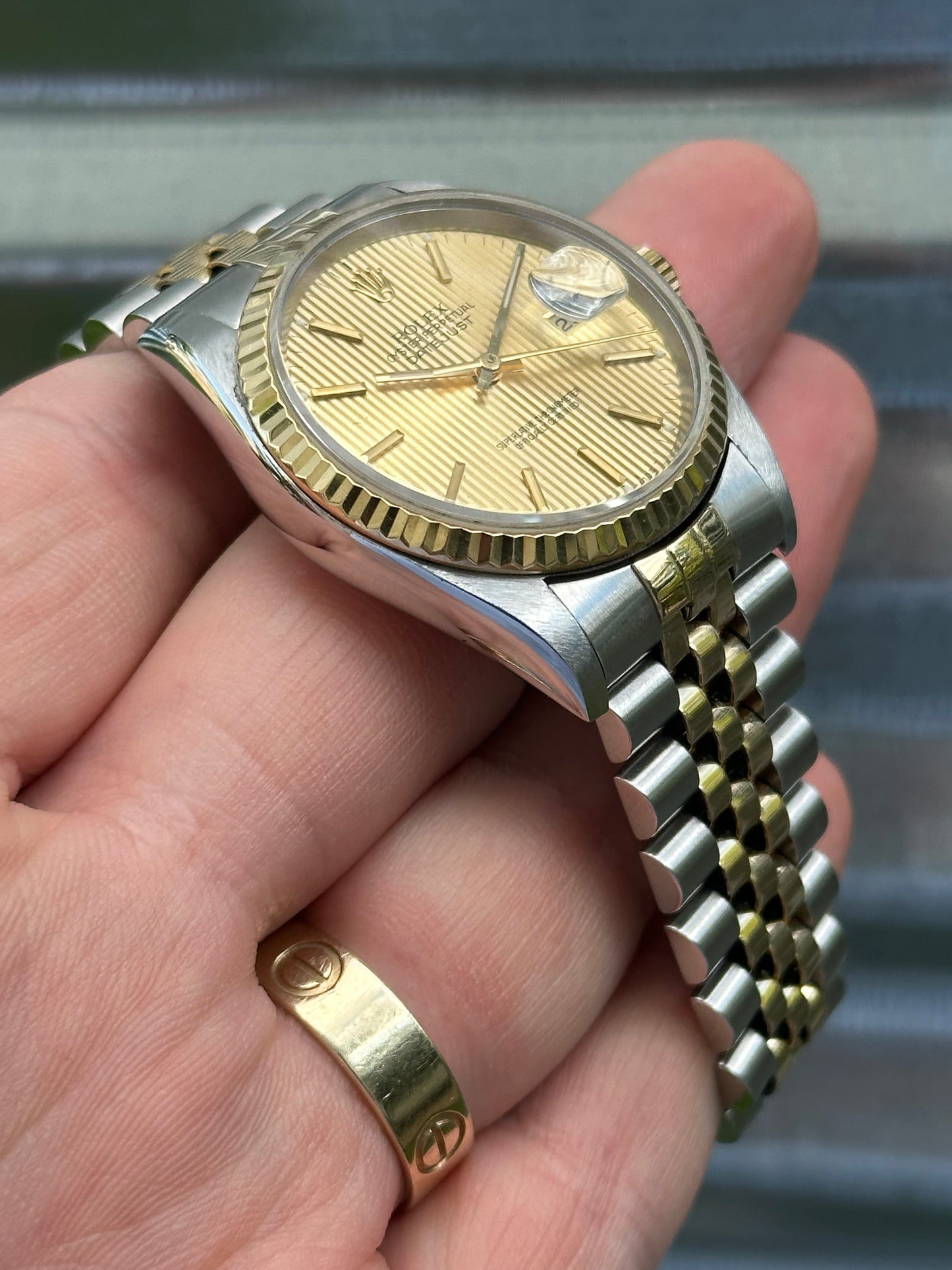 Rolex Datejust Tapestry Dial 36mm Ref.16233 Box & Papers
