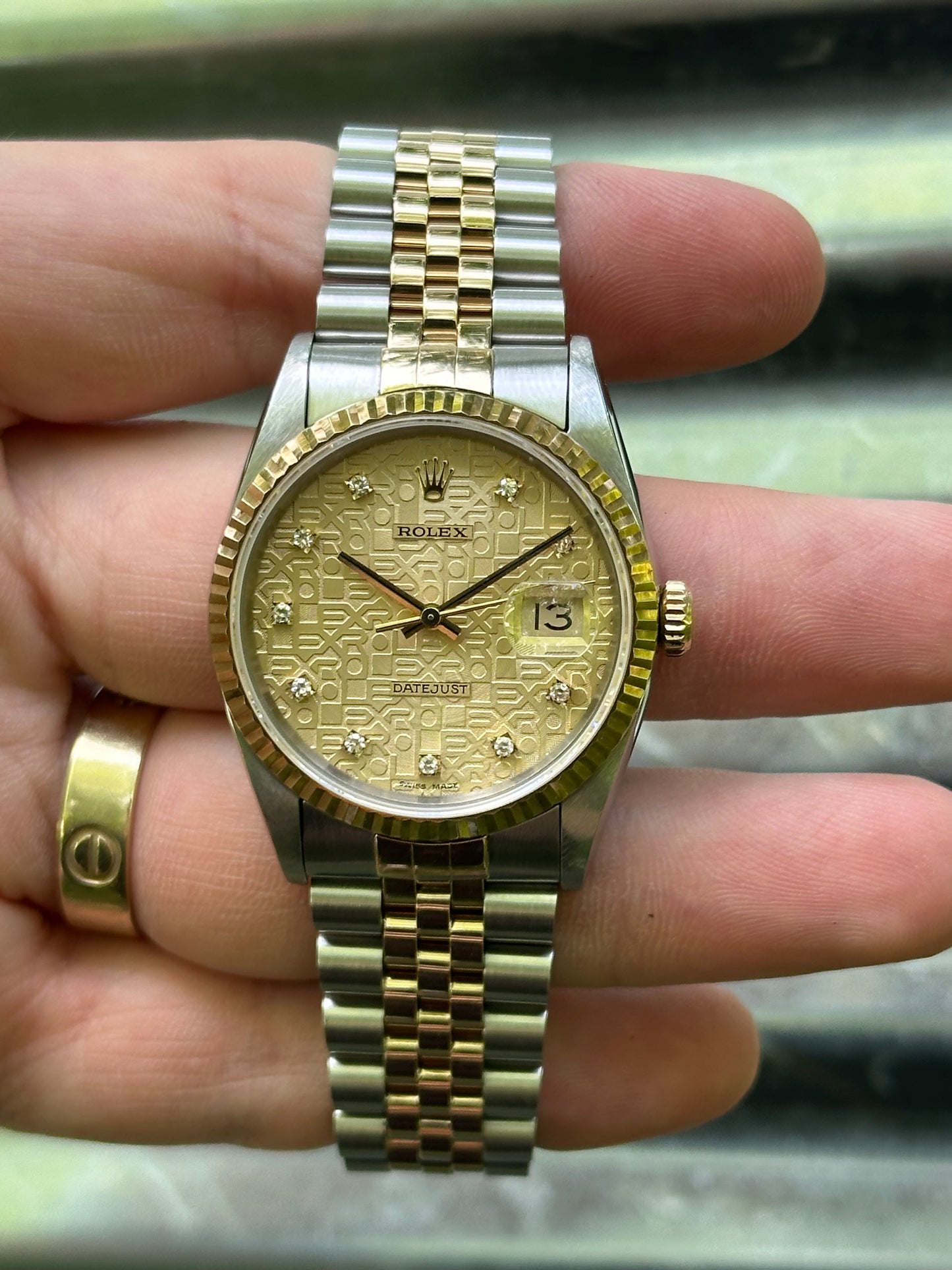 Rolex Datejust 36mm Ref.16234 Box & Papers “Anniversary Diamond Dial”