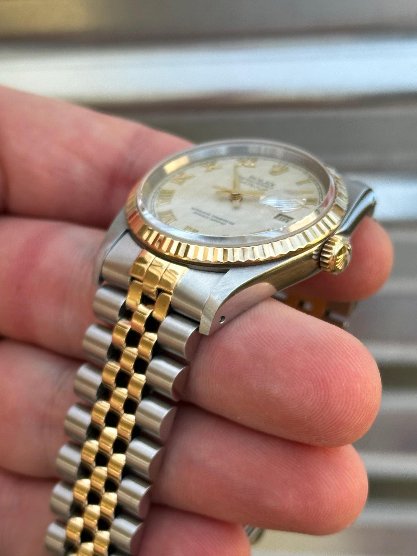 Rolex Datejust 36mm Ref.16233 “Pyramid Dial” Box & Papers