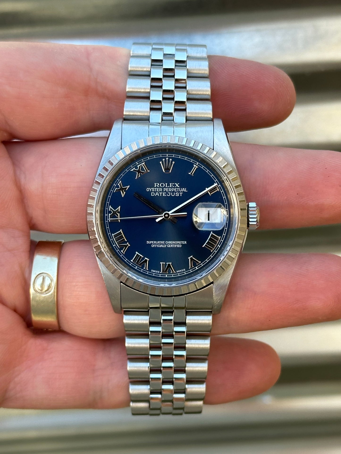 Rolex Datejust 36mm Ref.16220 “Blue Roman Numeral Dial”
