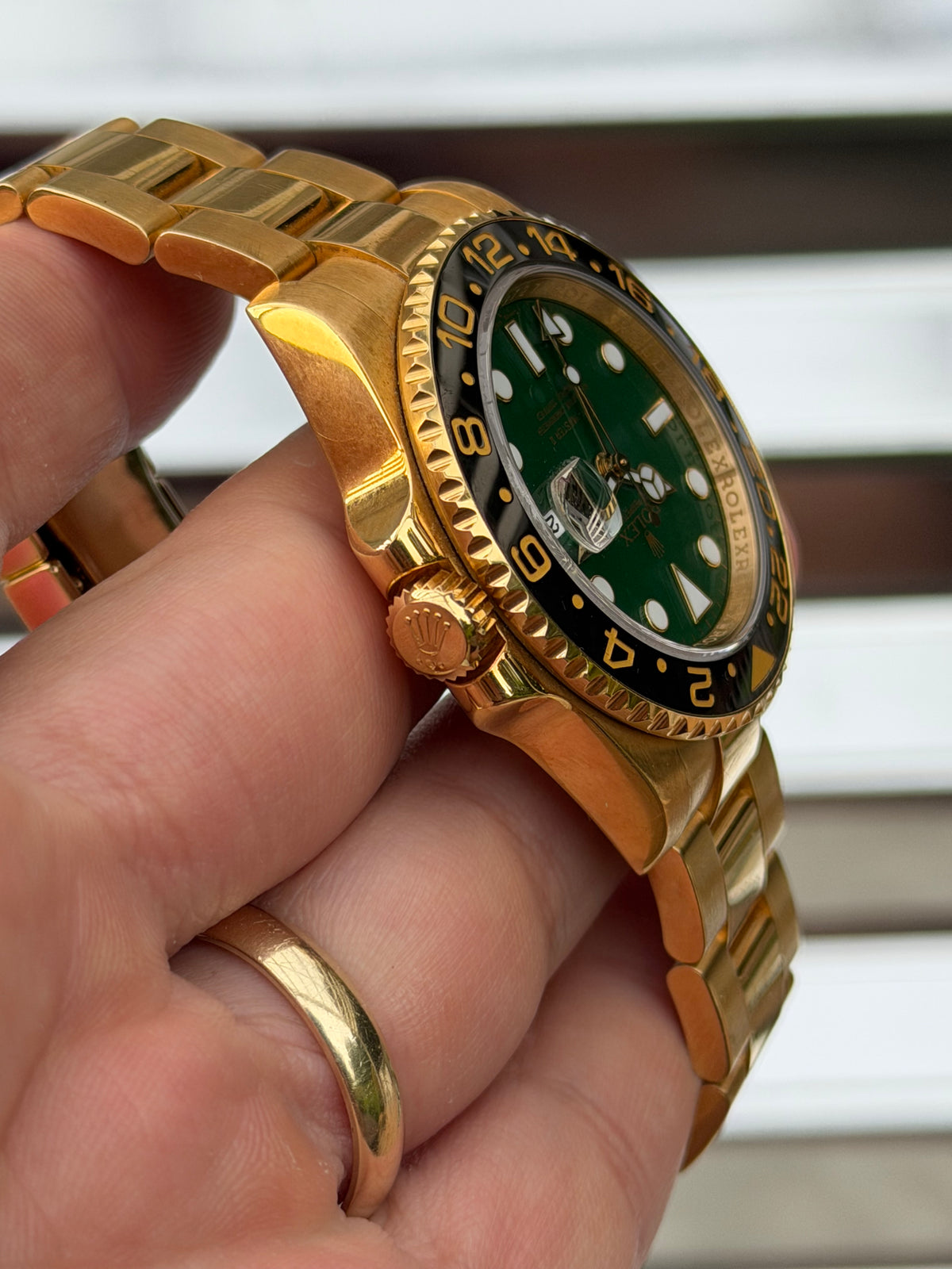 Rolex GMT Master II Green Dial 40mm Ref.116718LN Full Set
