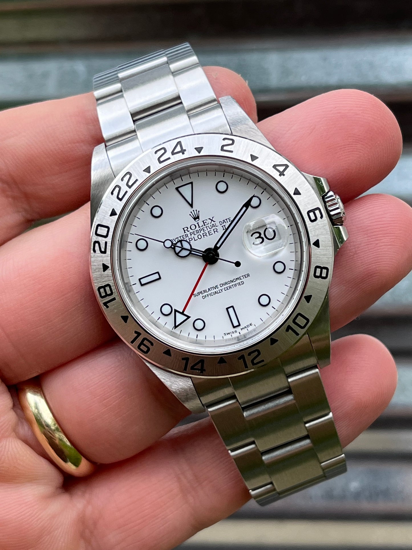 Rolex Explorer II “Polar” 40mm Ref.16570 Box & Papers
