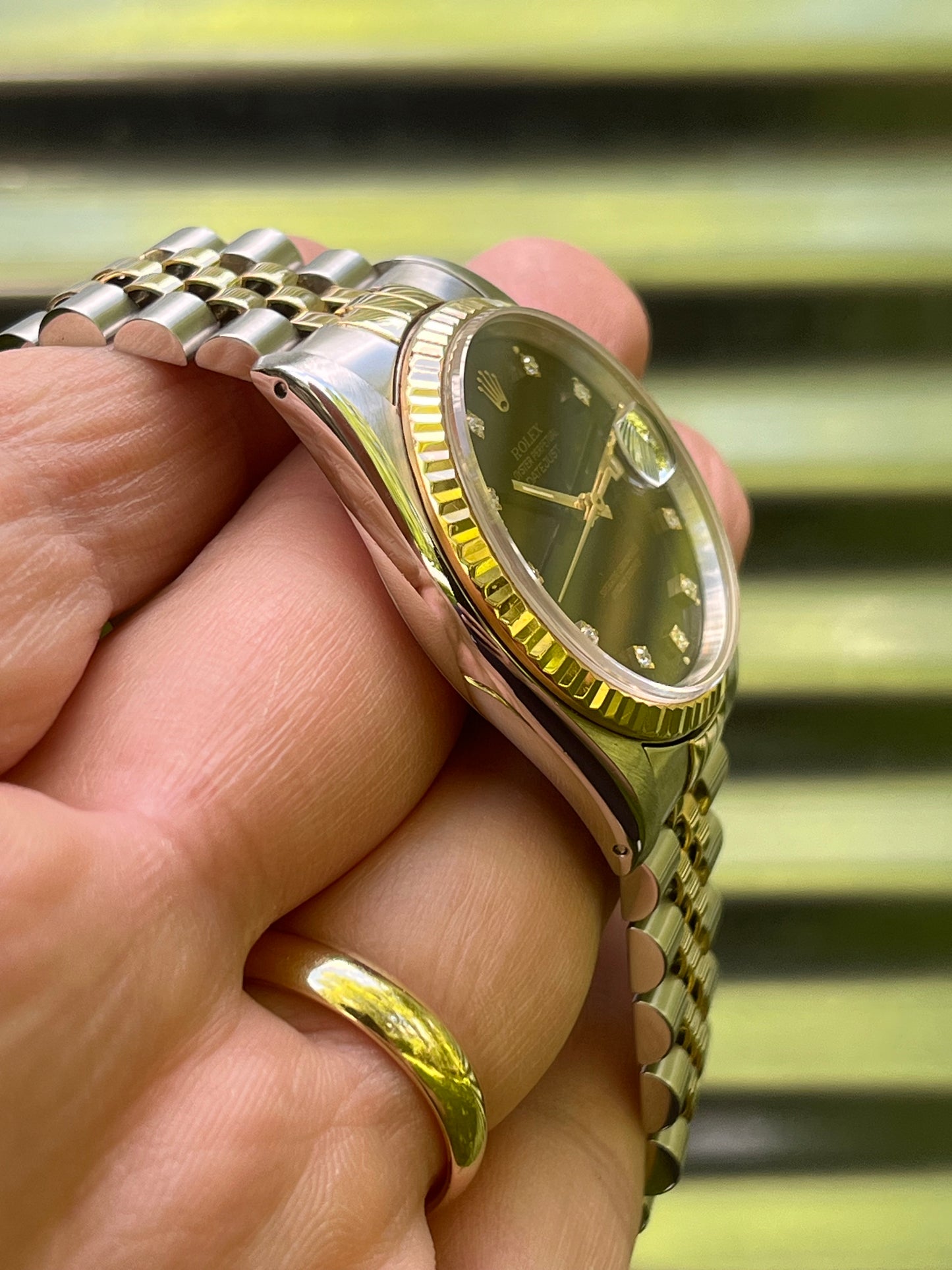 Rolex Datejust 36mm Ref.16233 Box and Papers “Black Diamond Dial”