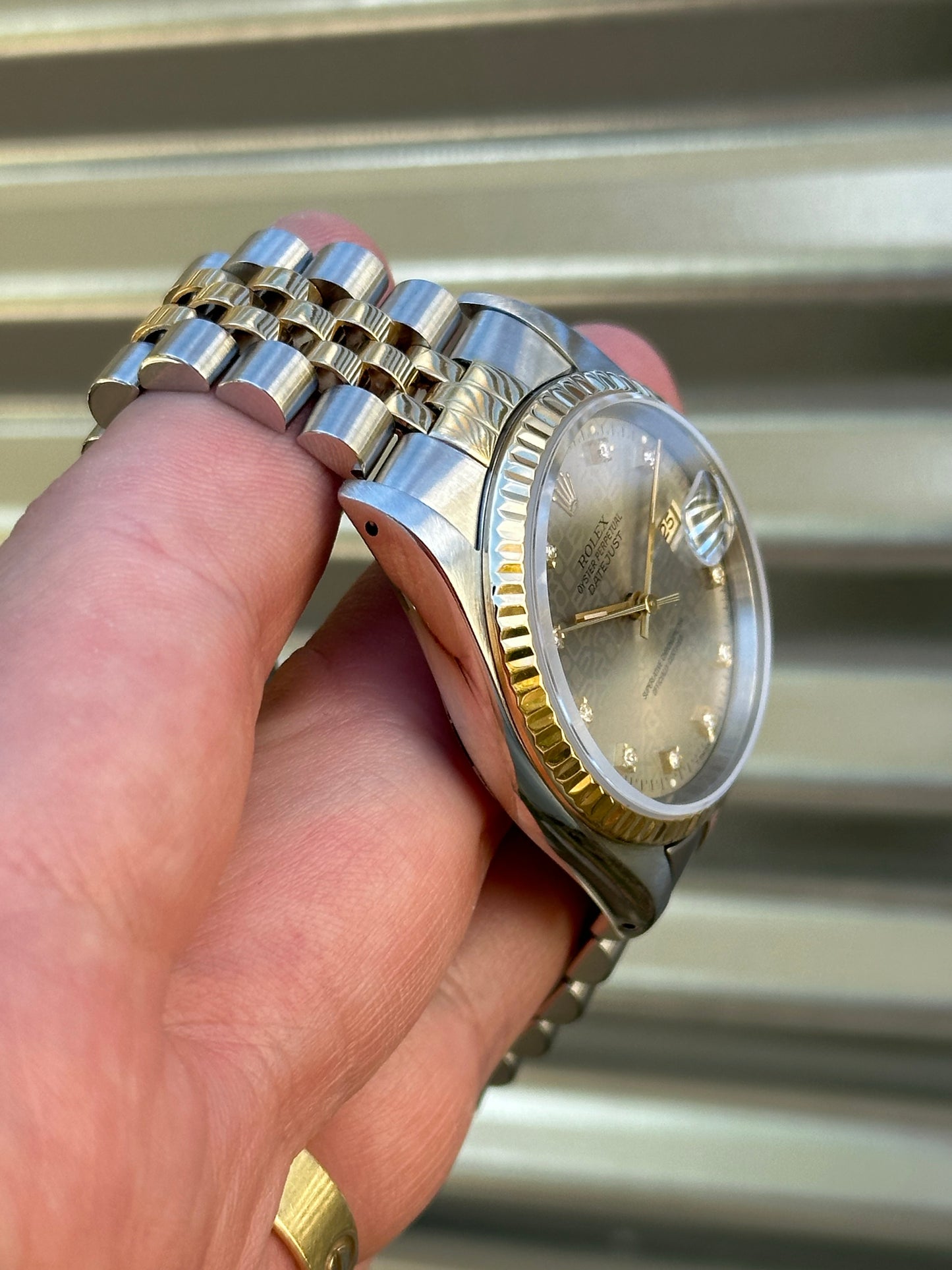 Rolex Datejust 36mm Ref.16233 “Anniversary Diamond Dial” Box & Papers