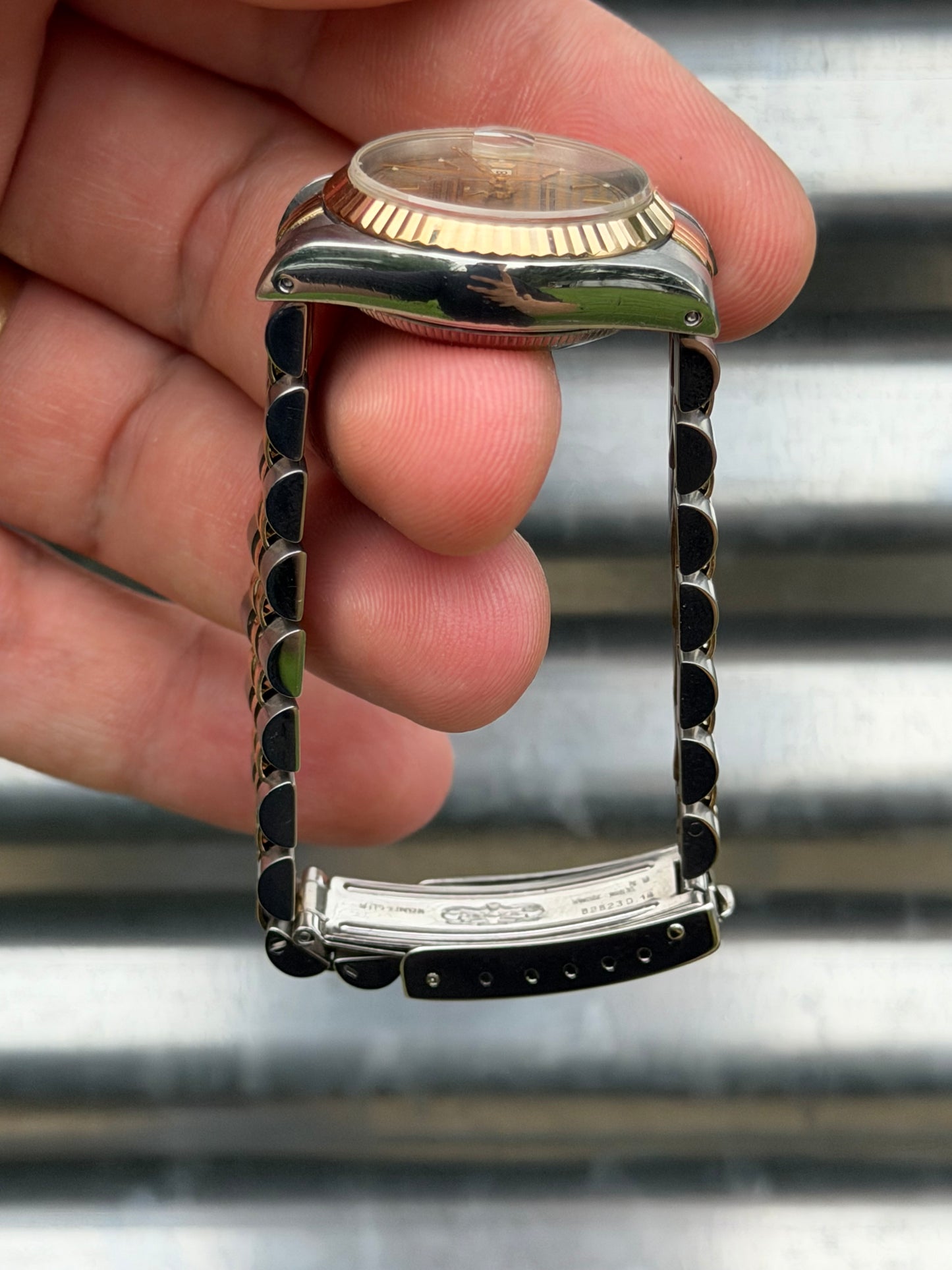 Rolex Ladies Datejust “Houndstooth Dial” 26mm Ref.16233 Box & Papers