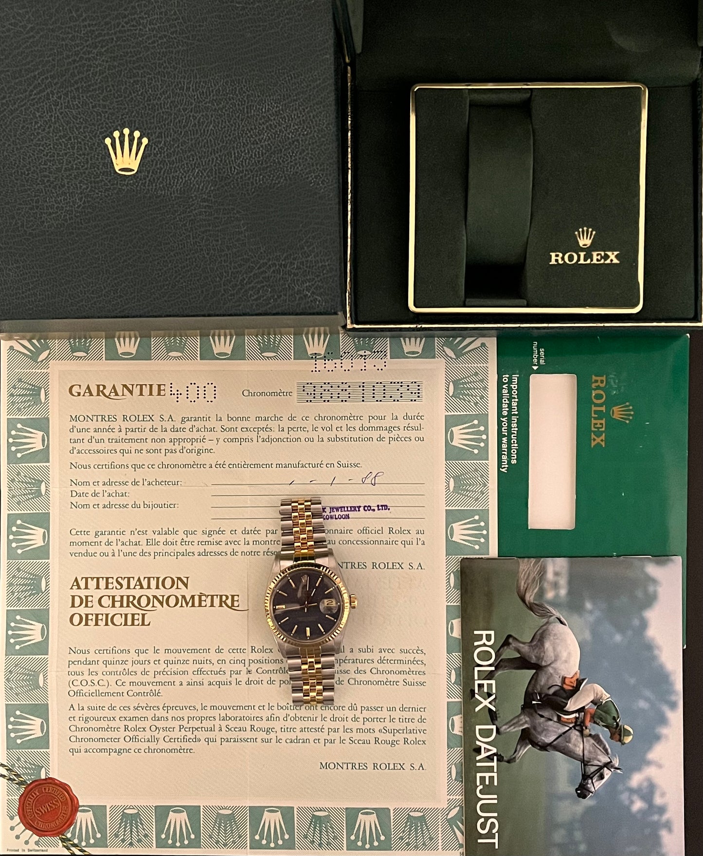 Rolex Datejust 36mm Ref.16013 Box & Papers