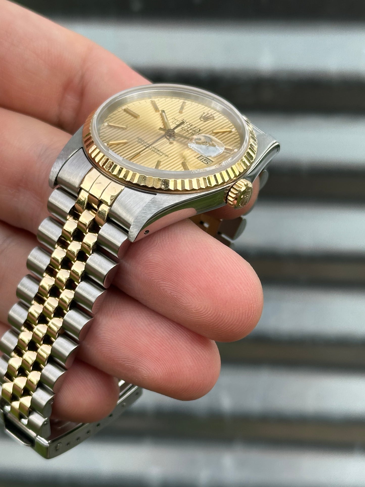 Rolex Datejust 36mm Ref.16233 Tapestry Dial Box & Papers