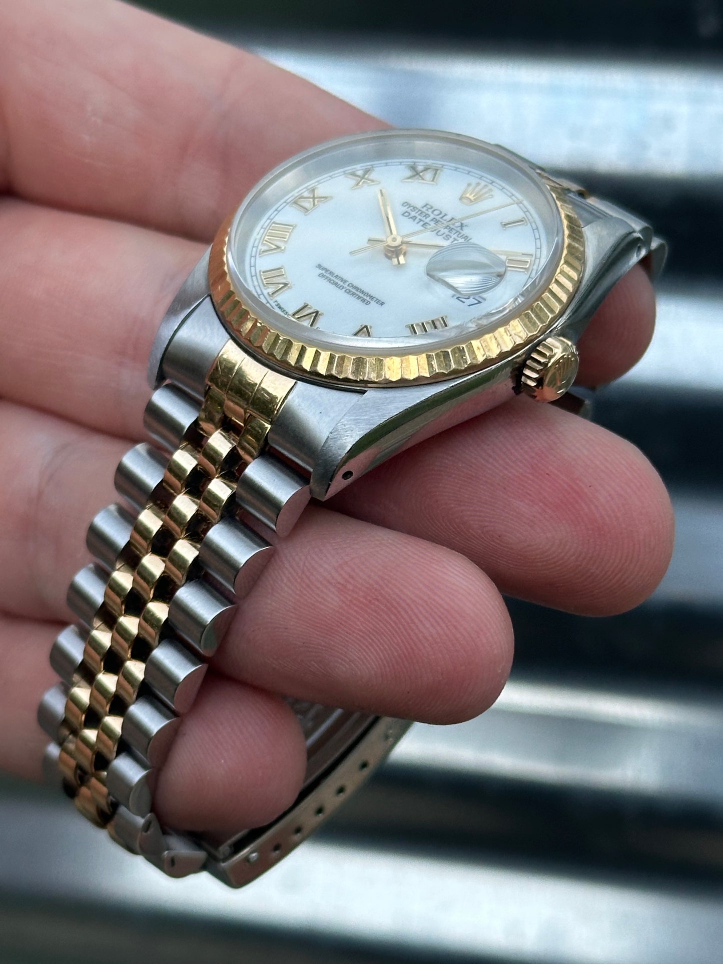 Rolex Datejust “White Roman Dial” 36mm Ref.16233