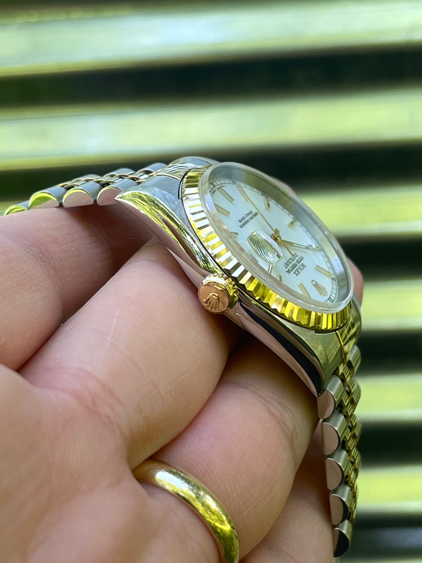 Rolex Datejust “White Stick Dial” 36mm Ref.16233 Box & Papers