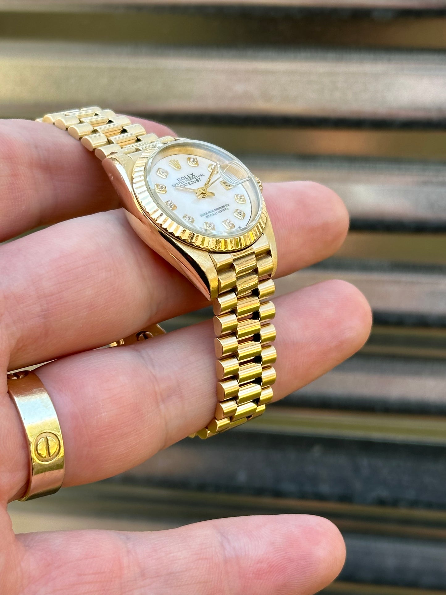 Rolex Datejust Ladies Ref.69178 Mother of Pearl Diamond Dial