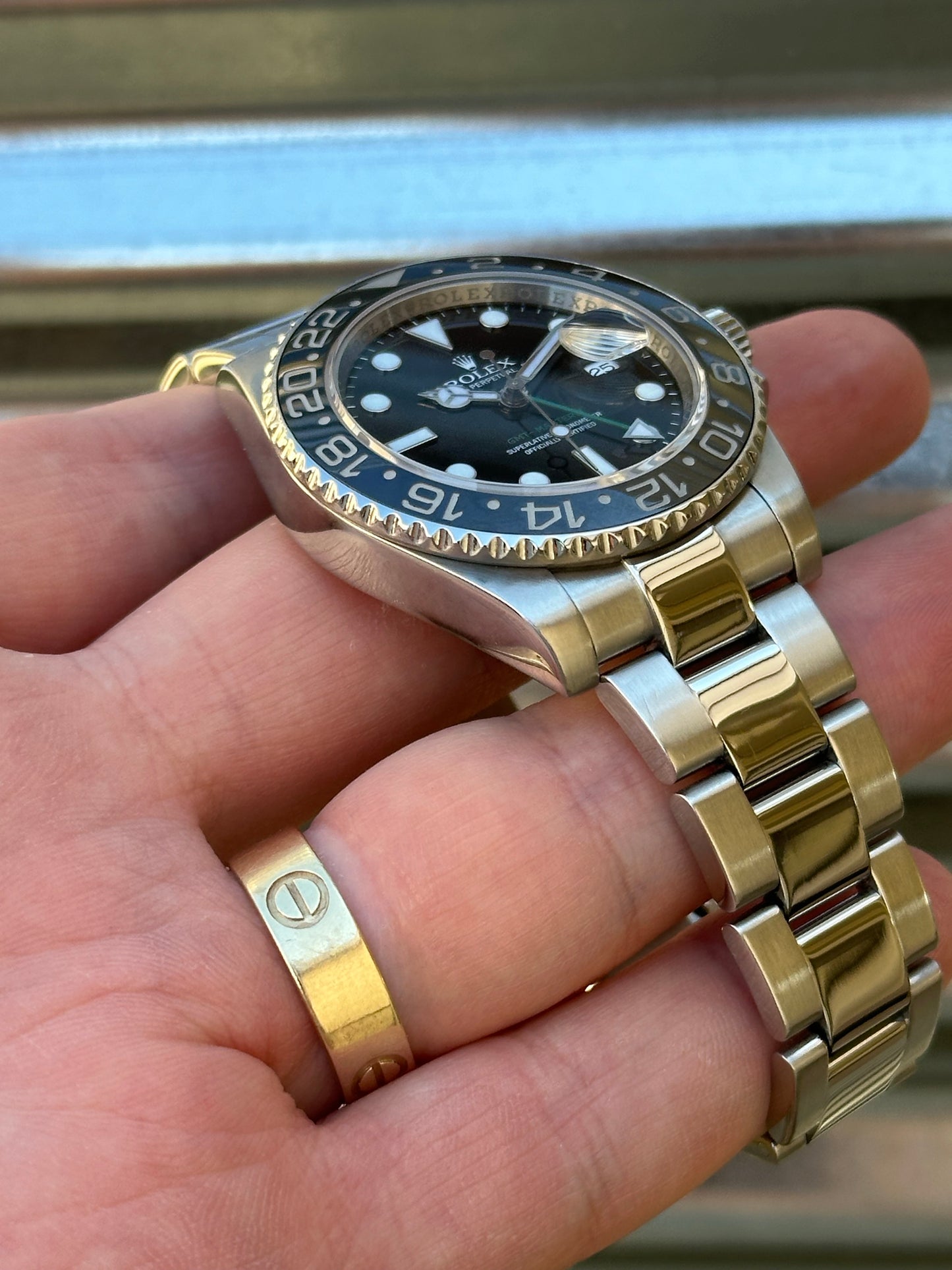 Rolex GMT Master II “Green Arrow” 40mm Ref.116710LN Watch with Card